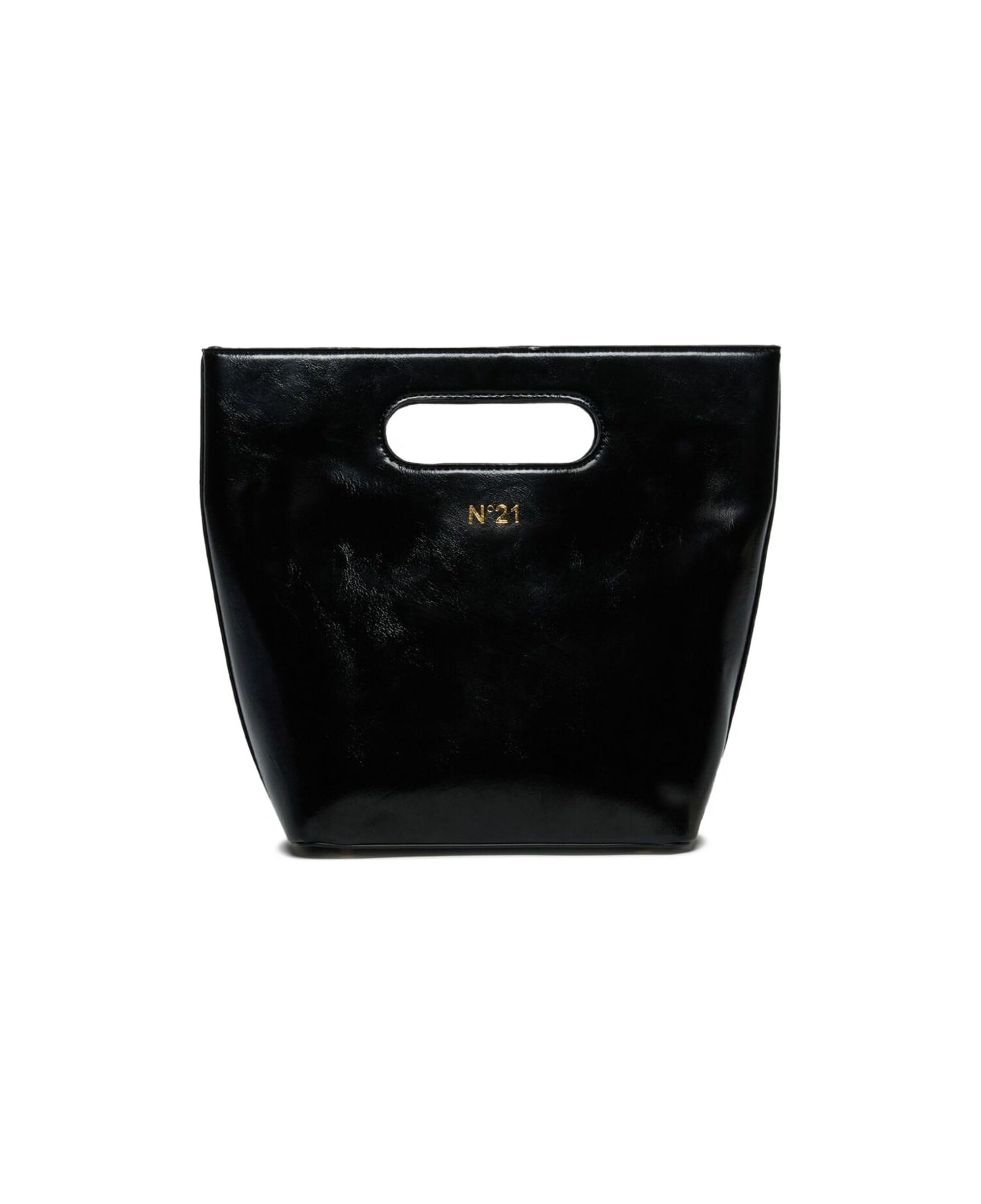 N.21 Nº21 Kids Tote Bag With Logo - Black