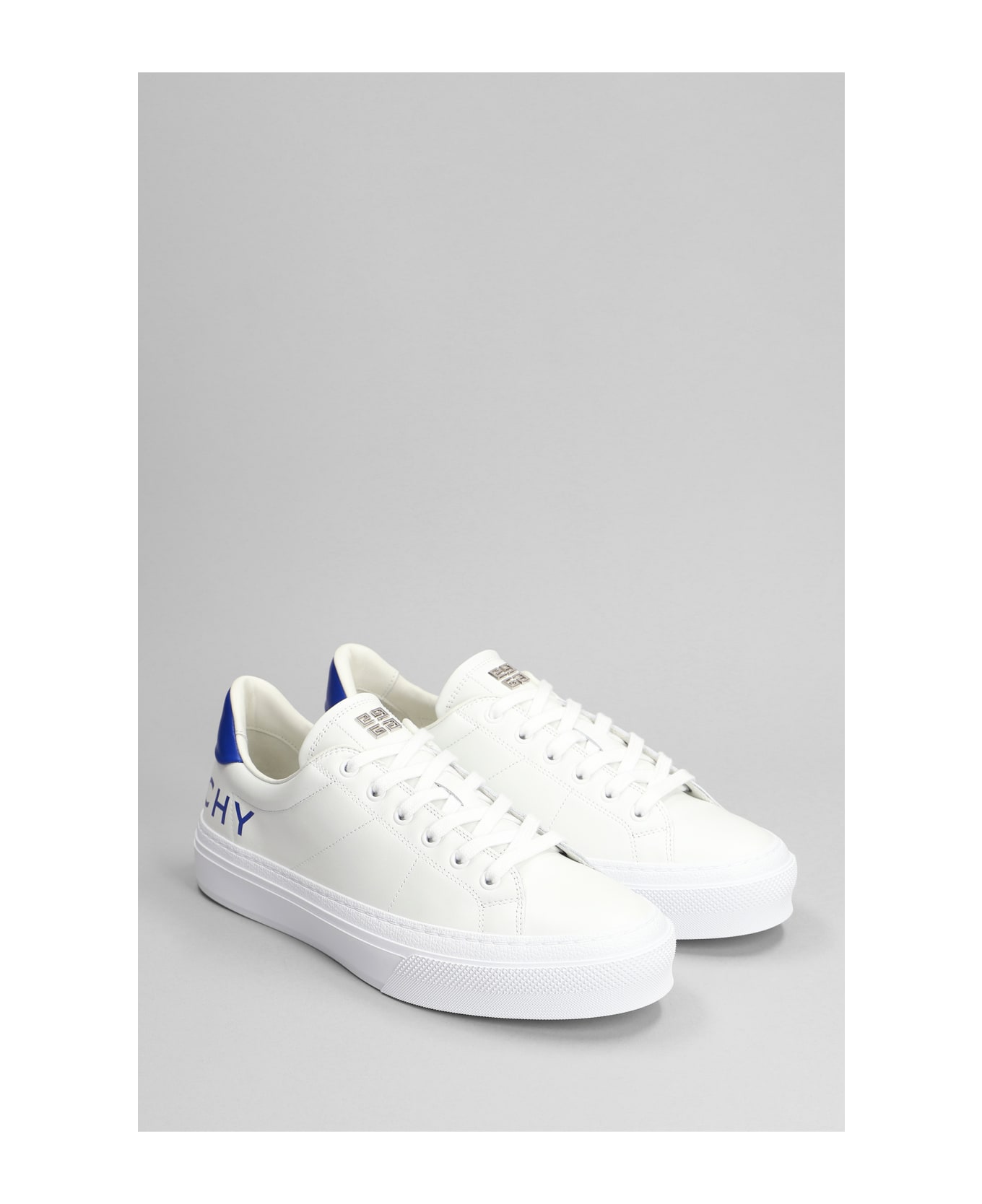 Givenchy City Sport Sneakers In White Leather - white