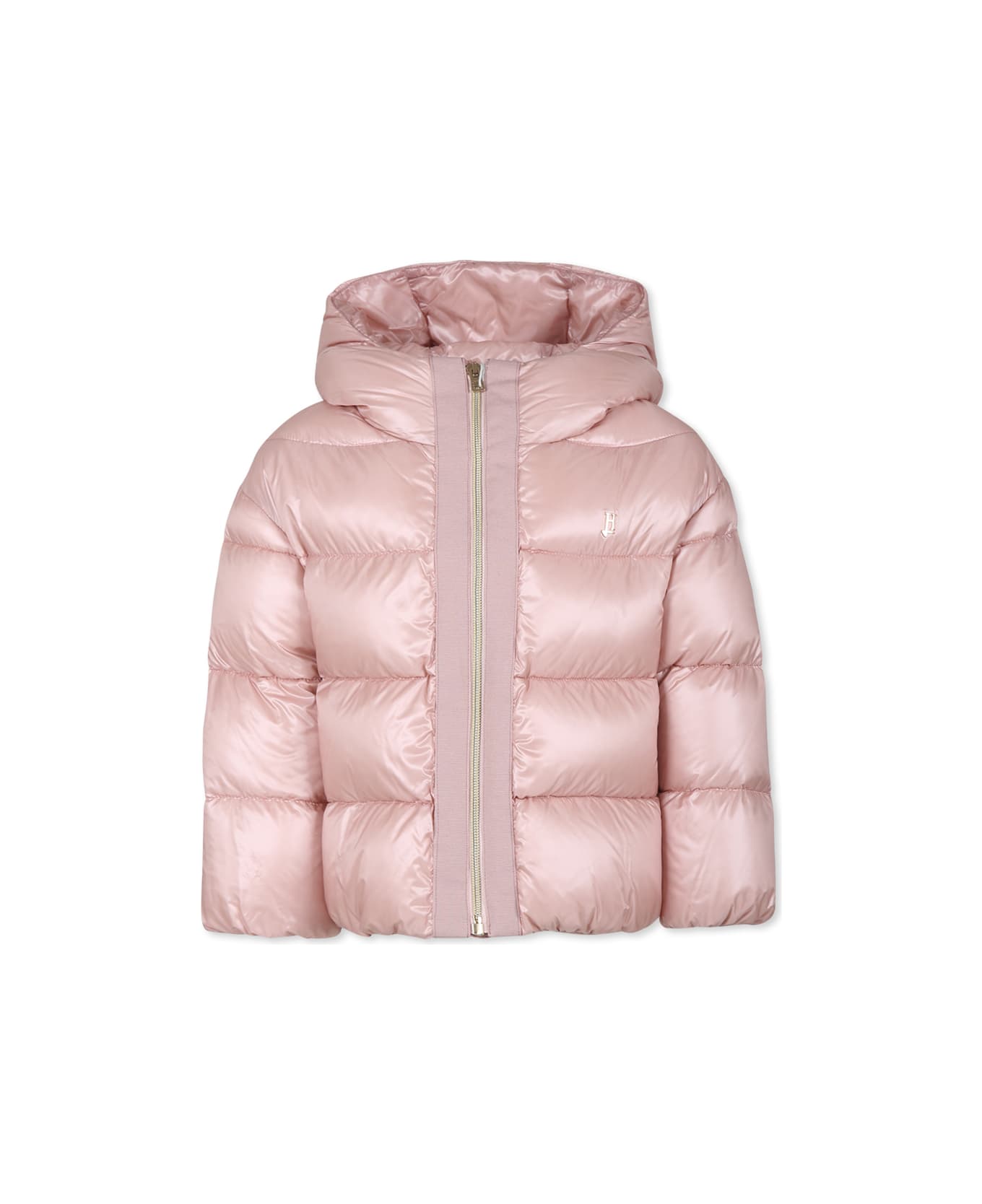 Herno Pink Padded Coat For Girl - Pink