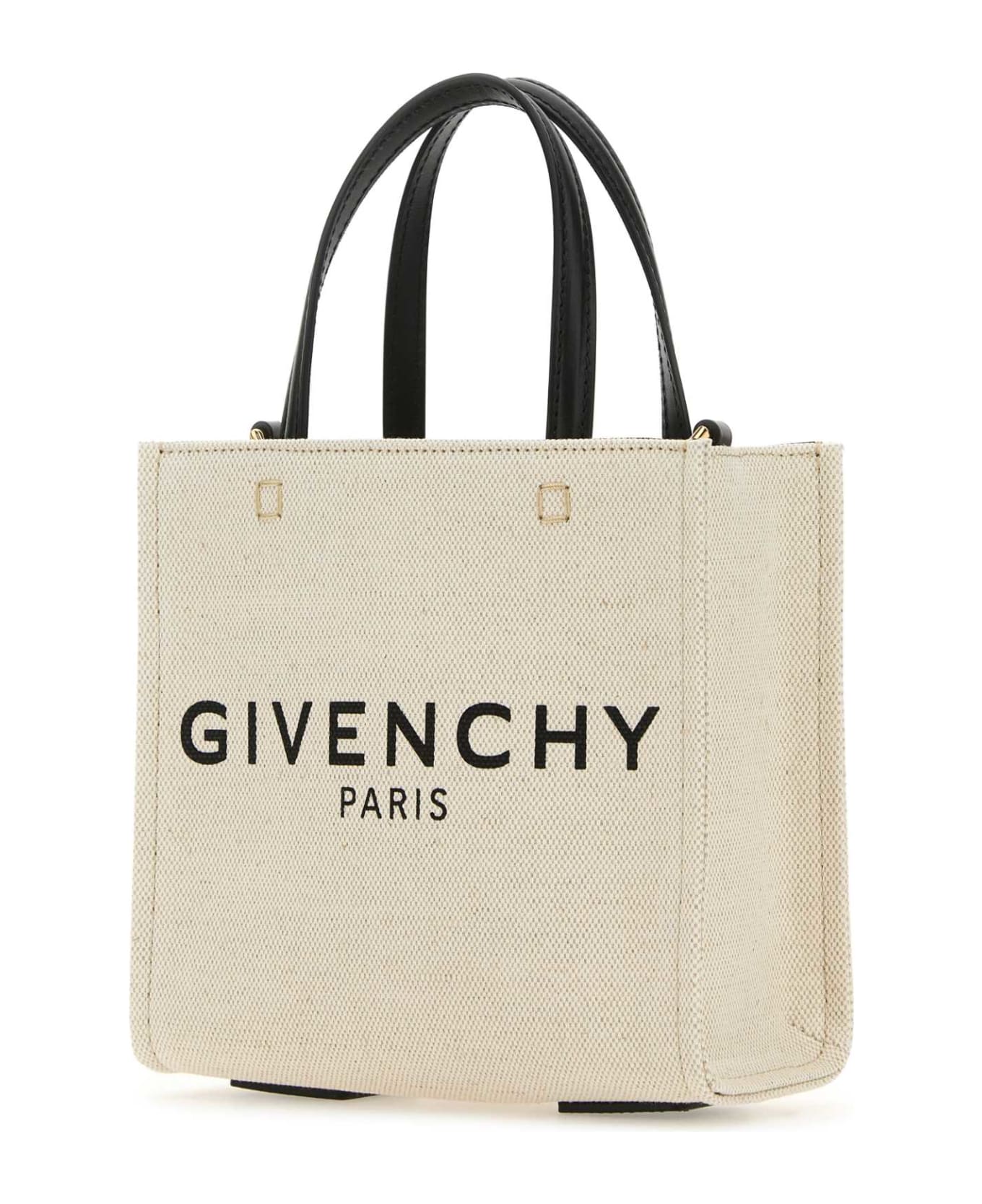 Givenchy Sand Canvas Mini G-tote Handbag - BEIGEBLACK