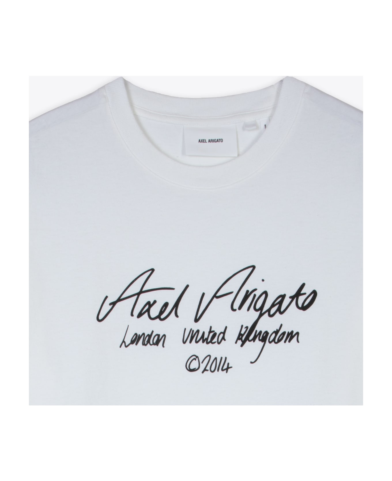 Axel Arigato Essential T-shirt White t-shirt with italic logo print - Essential T-shirt - Bianco