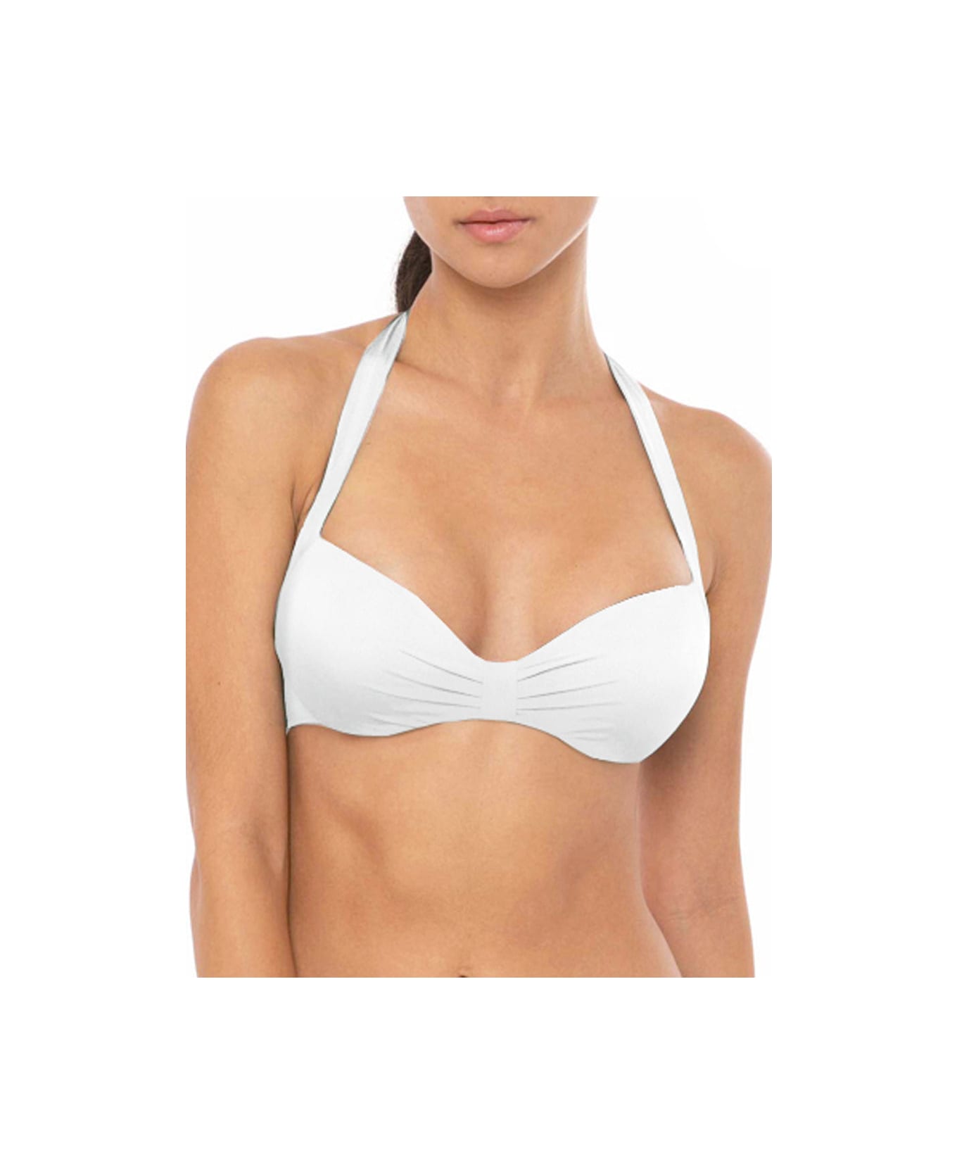 MC2 Saint Barth White Woman Bralette Bikini - WHITE