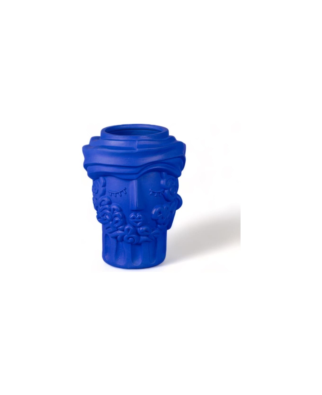 Seletti Vaso In Terracotta Man - Blu