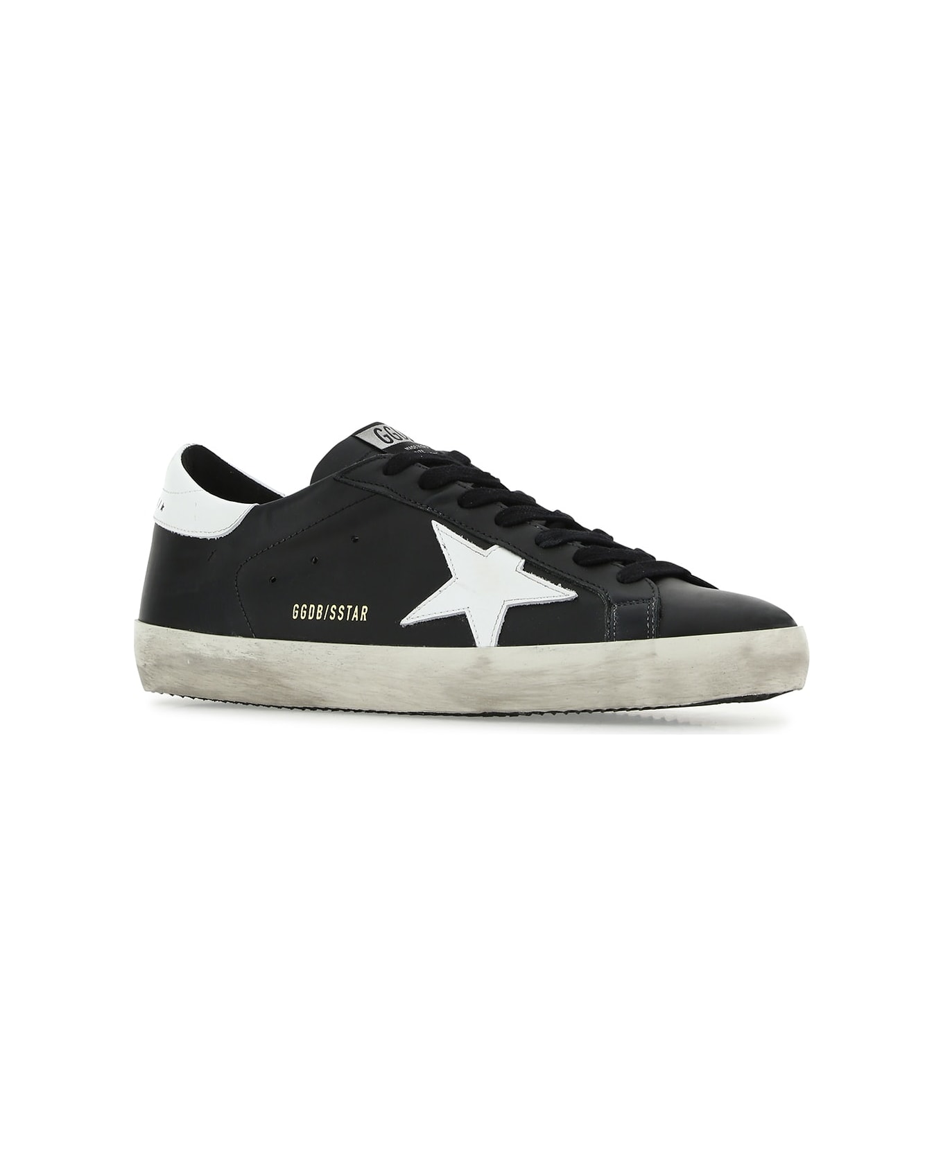 Golden Goose Black Leather Super Star Classic Sneakers - 80203