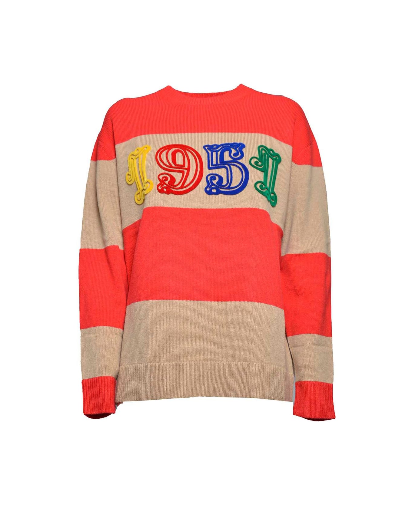 Max Mara Star Patterned Crewneck Jumper - Red