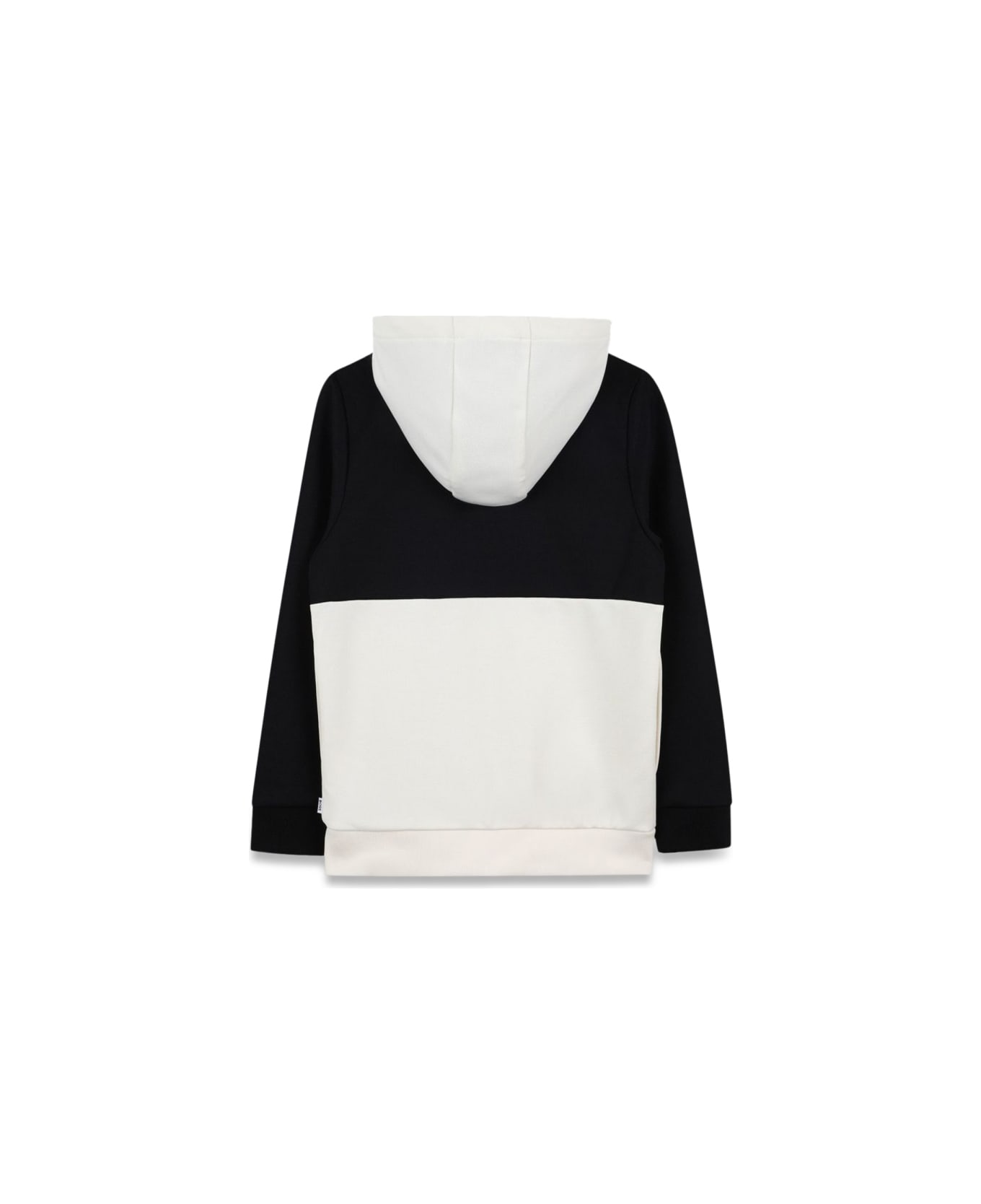 Hugo Boss Zip-up Cardigan Set With Shorts - BLACK