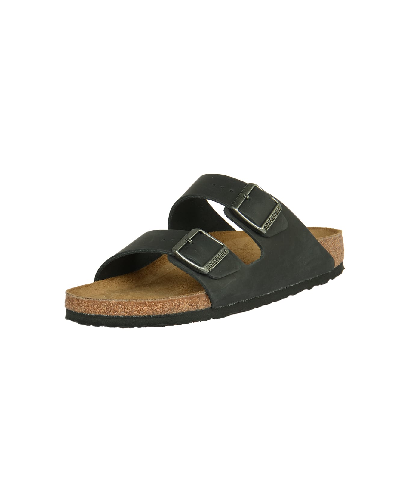 Birkenstock Arizona Big Buckle Sliders - Black