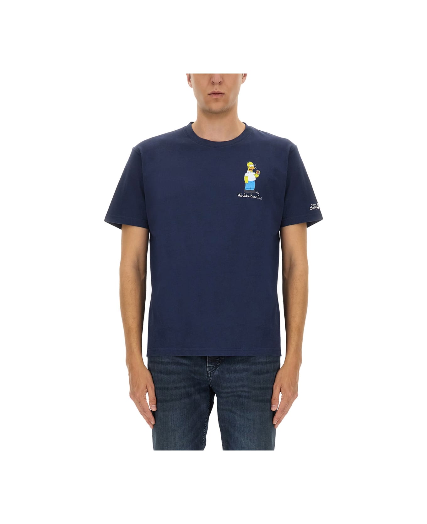 MC2 Saint Barth T-shirt With Print - BLUE