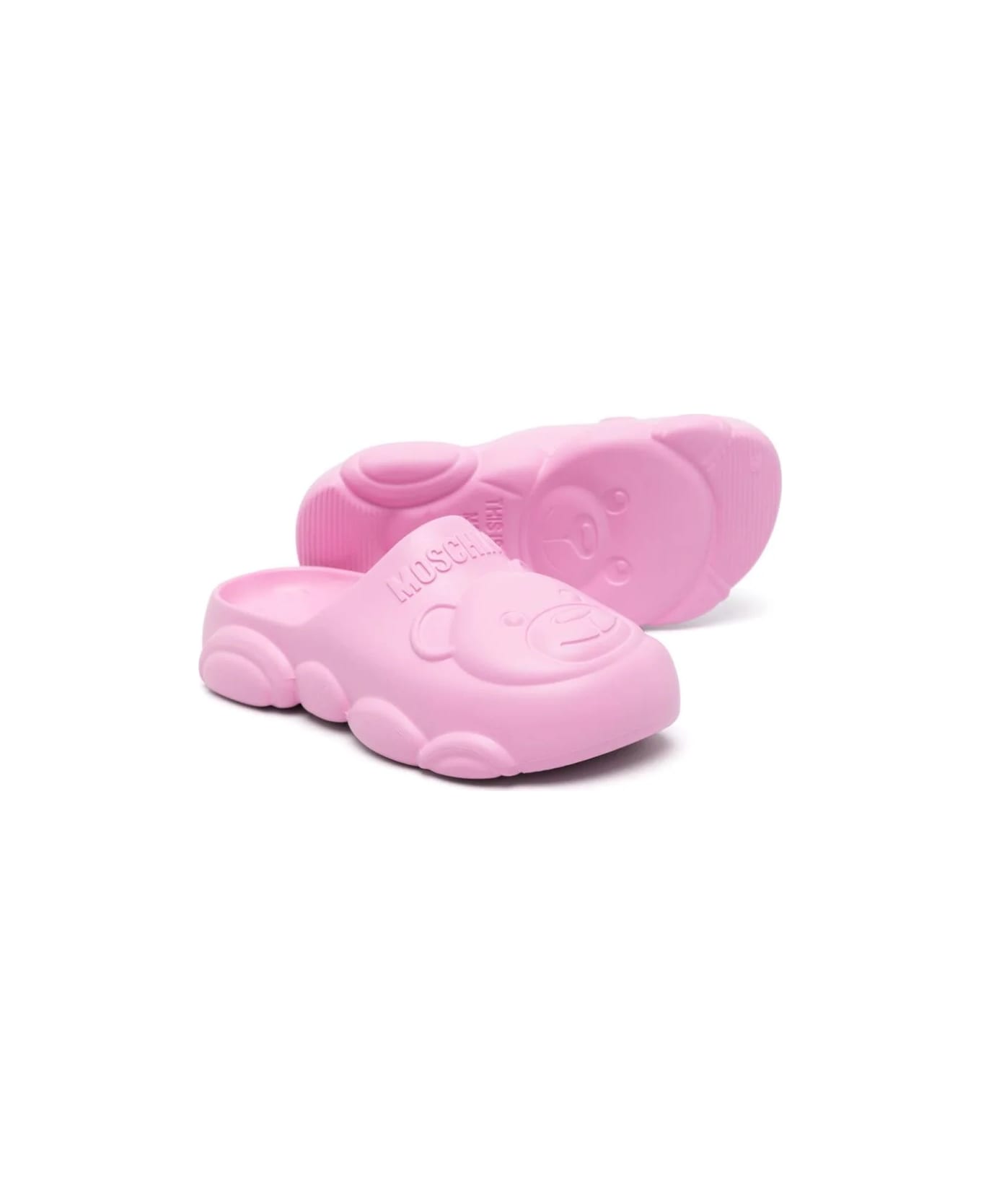 Moschino Sandali Gummy Con Motivo Teddy-bear - Pink