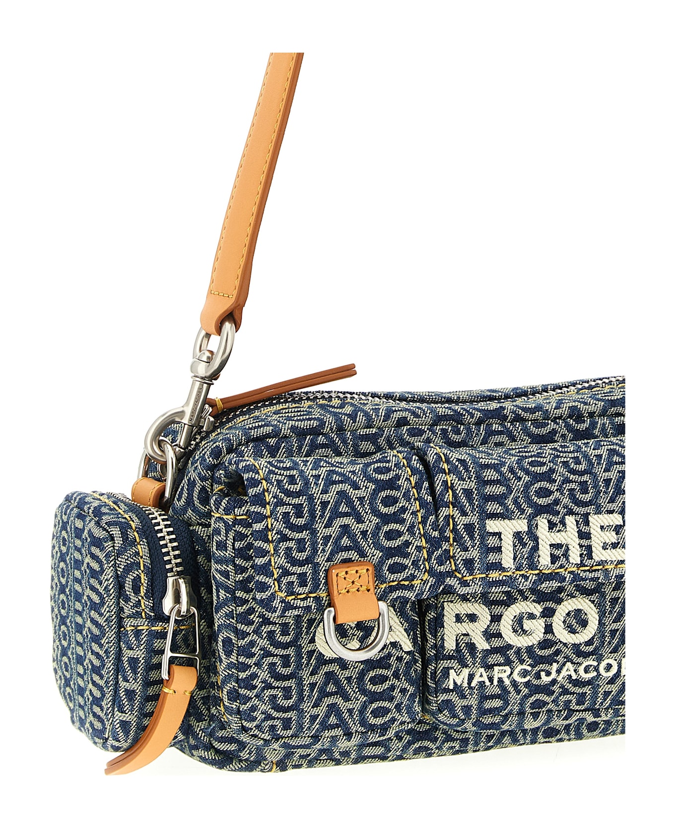Marc Jacobs 
the Cargo Monogram Denim
 Shoulder Bag - Blue