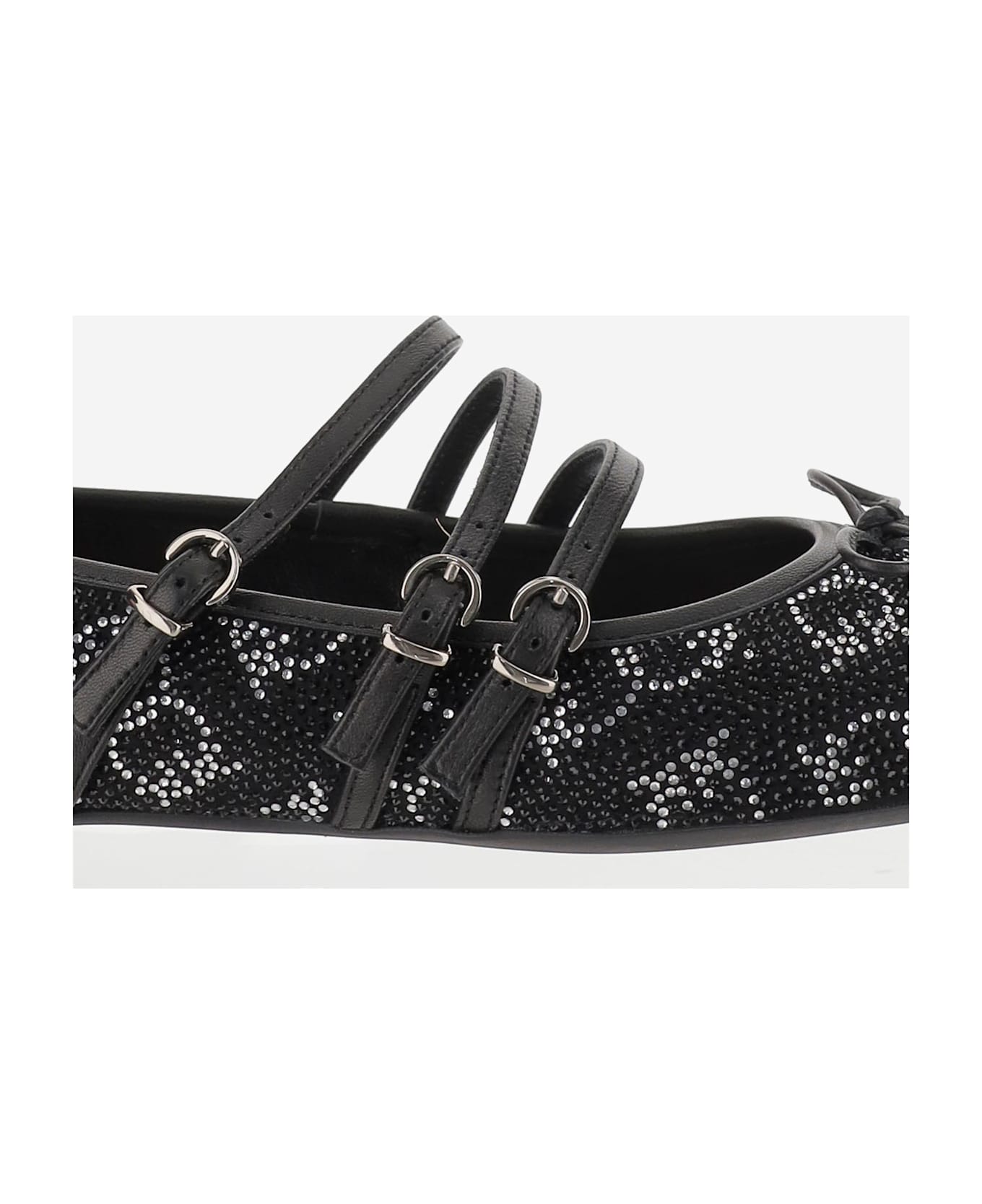 Pinko Joy Ballet With Rhinestones - BLACK