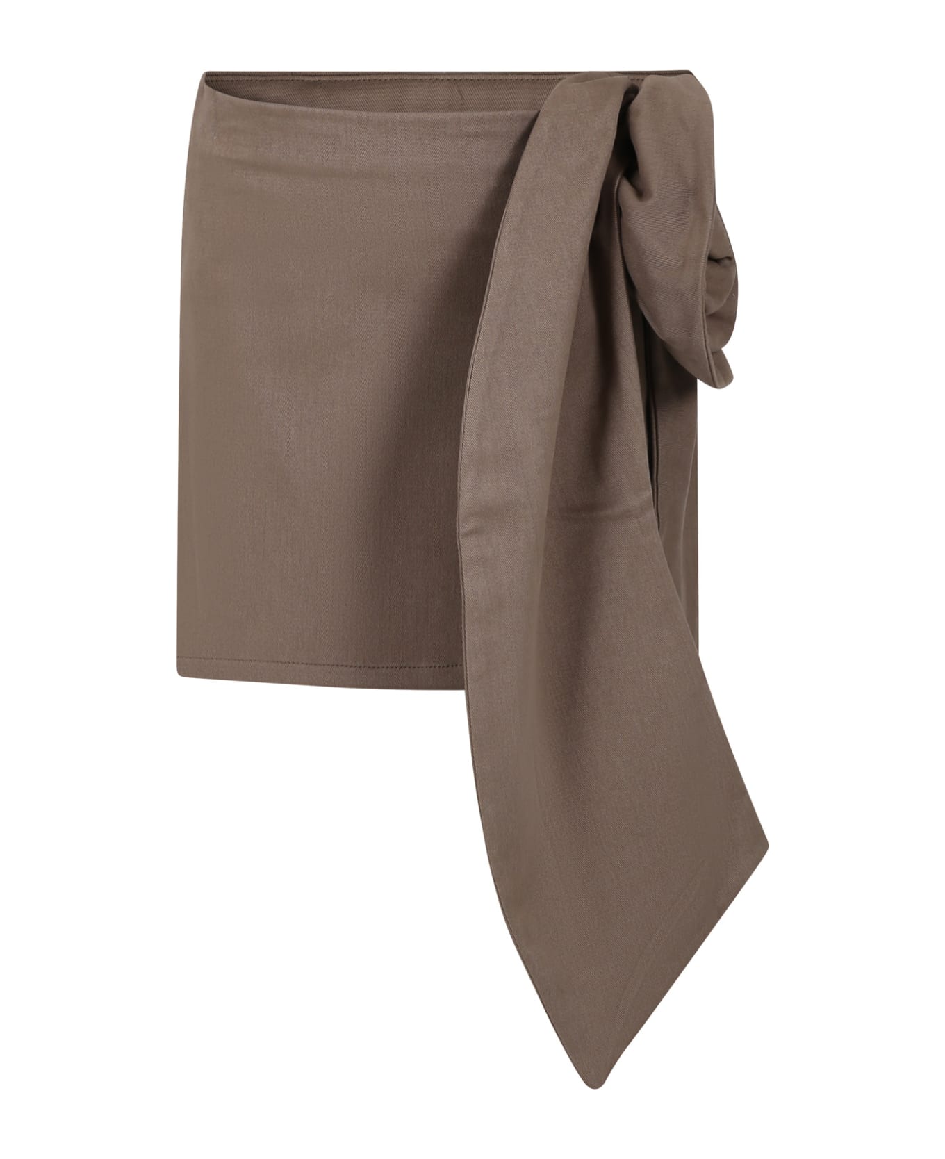 Douuod Brown Elegant Skirt For Girl - Brown