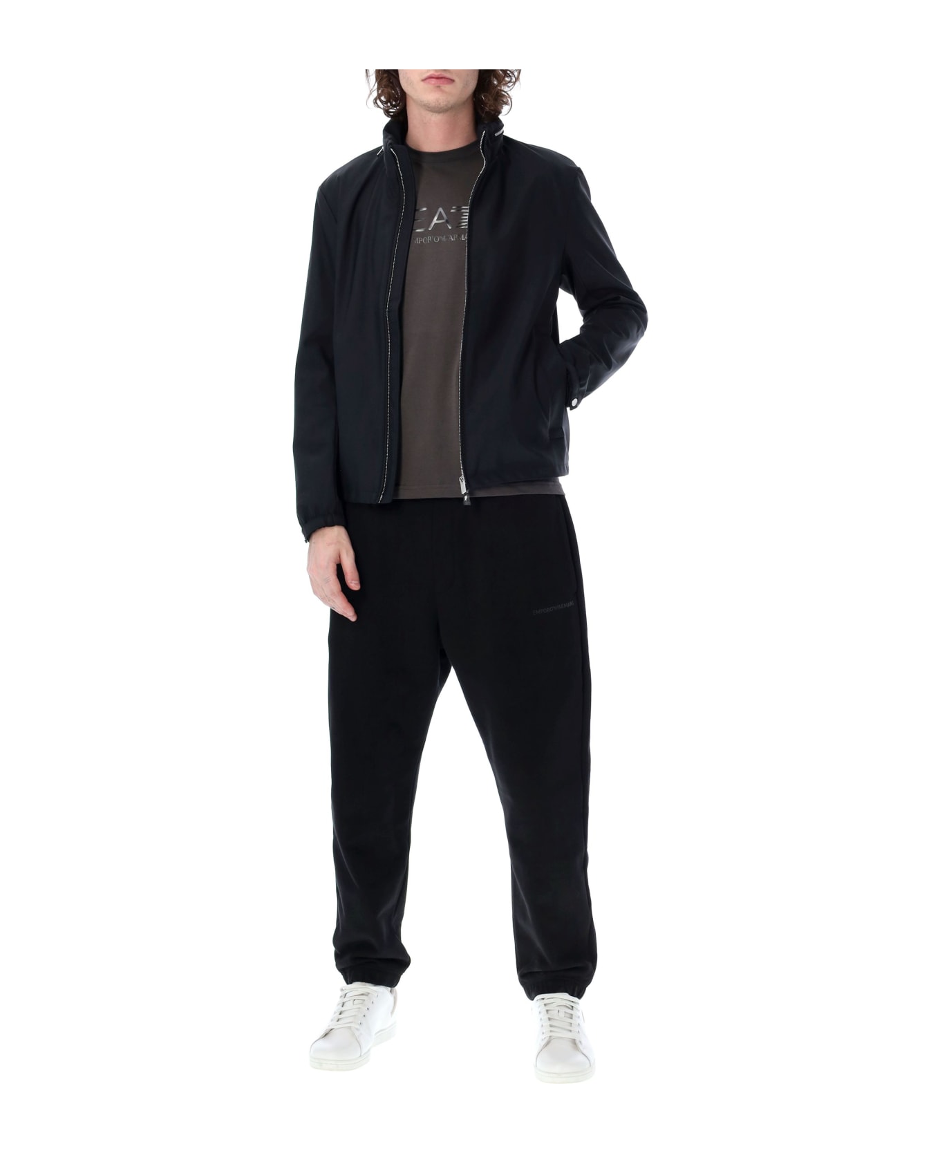 ジャケット・アウター EMPORIO ARMANI Full Zip Blouson Emporio Armani Men's Full-Zip Blouson Jacket | Neiman Marcus