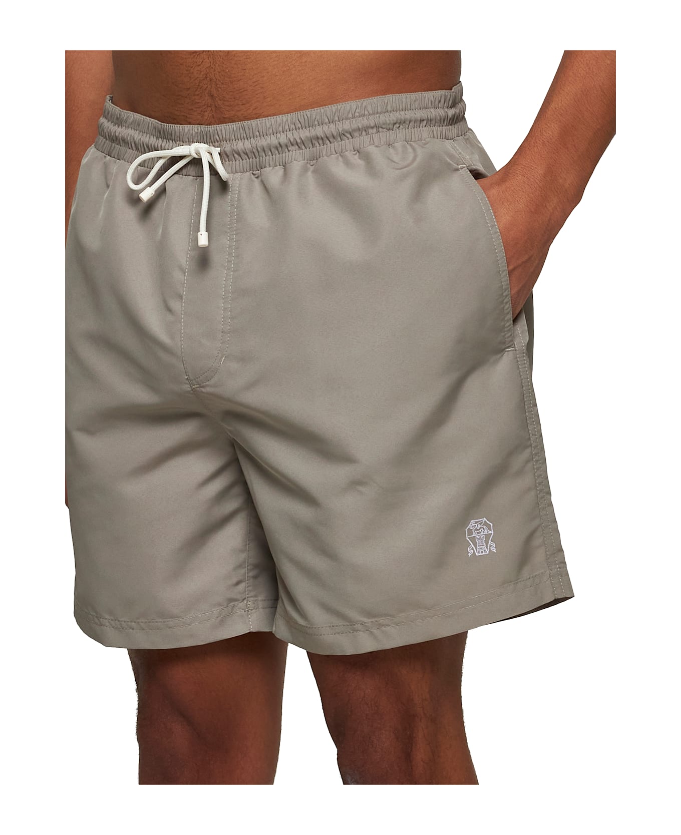 Brunello Cucinelli Swimming Trunks - Kaki