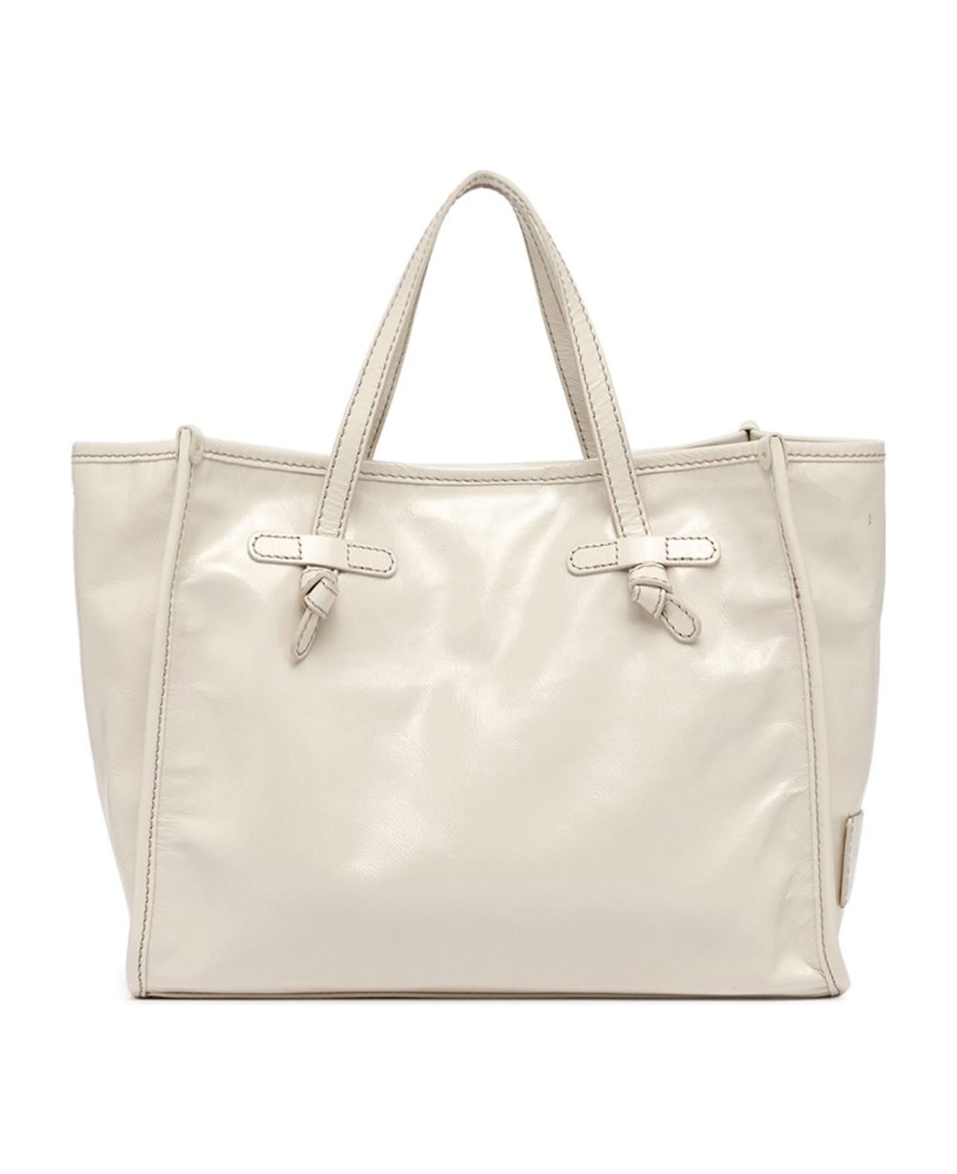 Gianni Chiarini Marcella Shopping Bag In Translucent Leather - TALCO トートバッグ