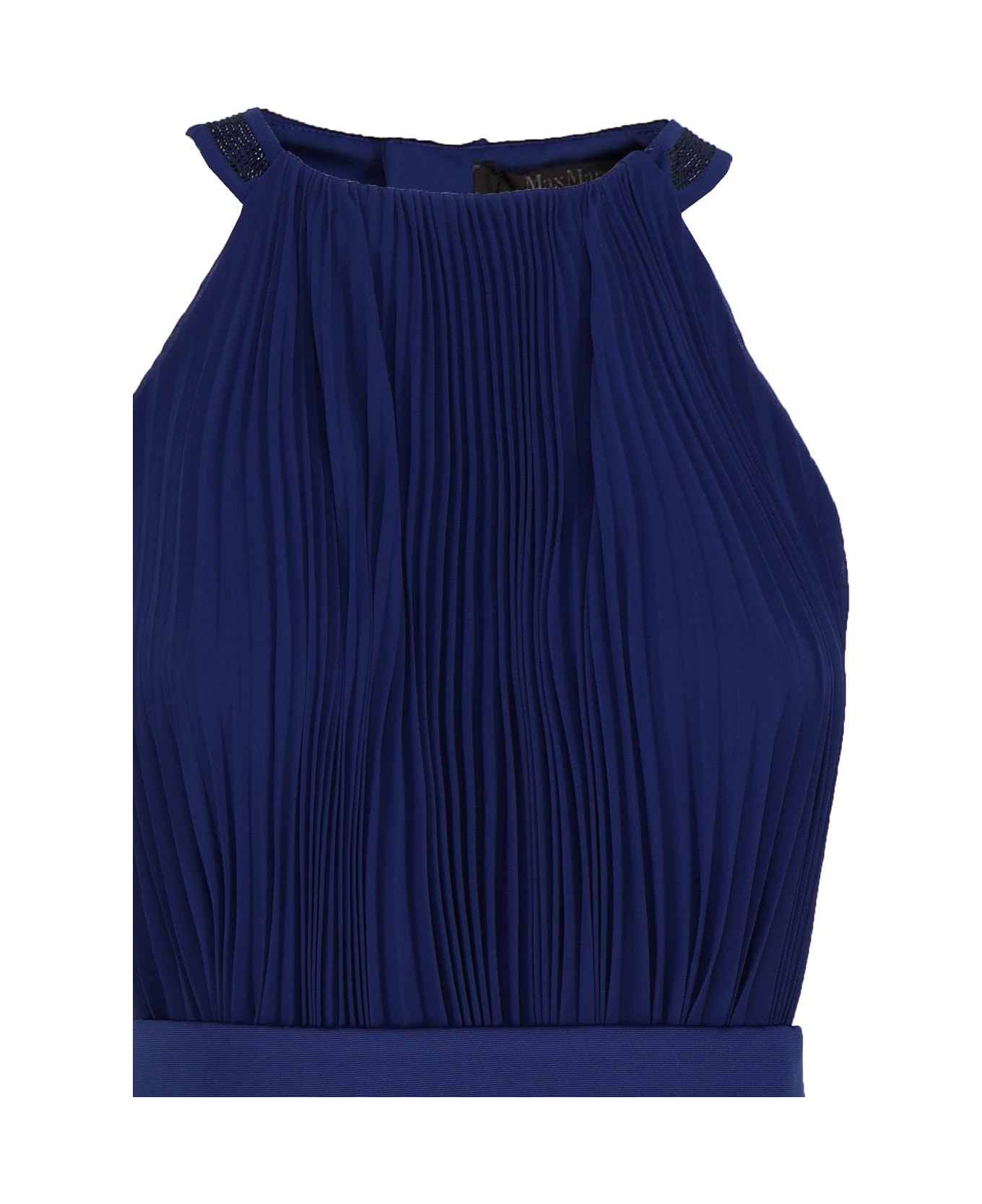 Max Mara Golena Pleated Dress - Bluette