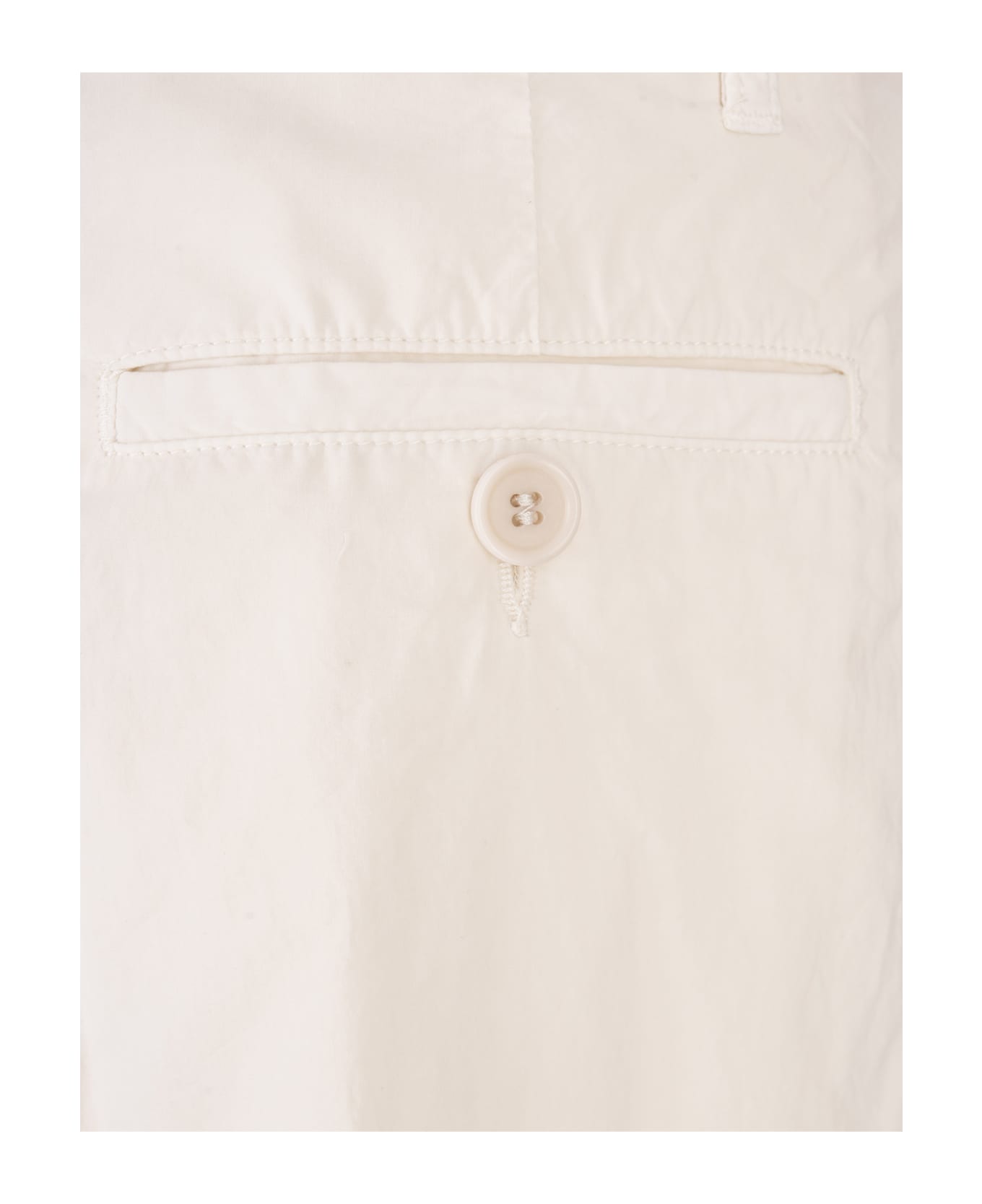 Aspesi Natural Cotton Poplin Chino Trousers - Brown