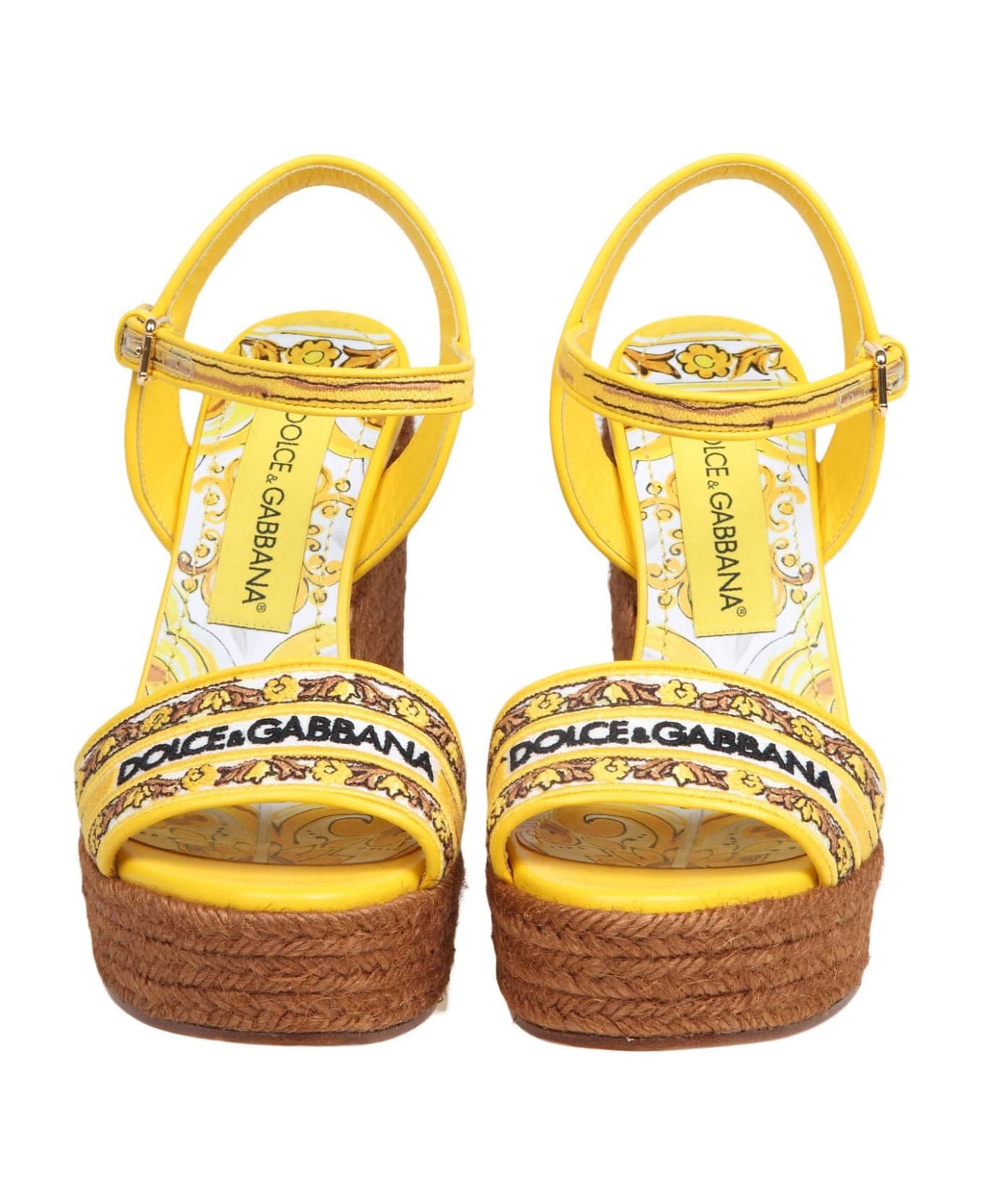 Dolce & Gabbana Multicolor Lolita Sandals With Wedge - Multicolor