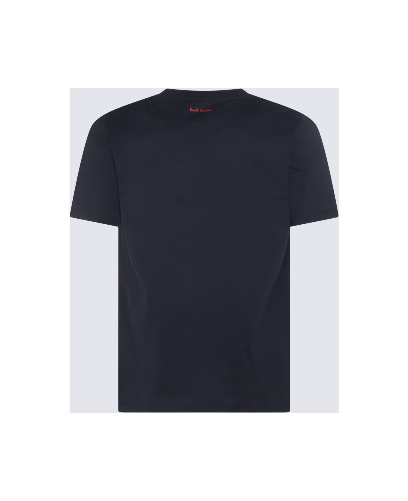 Paul Smith Navy Blue And Red Cotton T-shirt - Blue シャツ