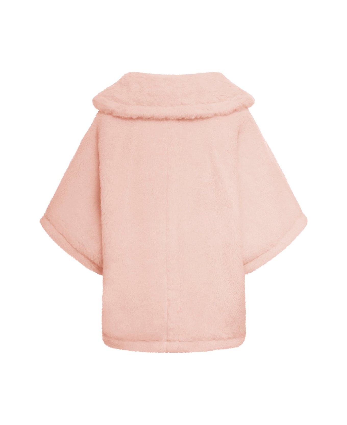 Max Mara Single-breasted Teddy Coat - Pink