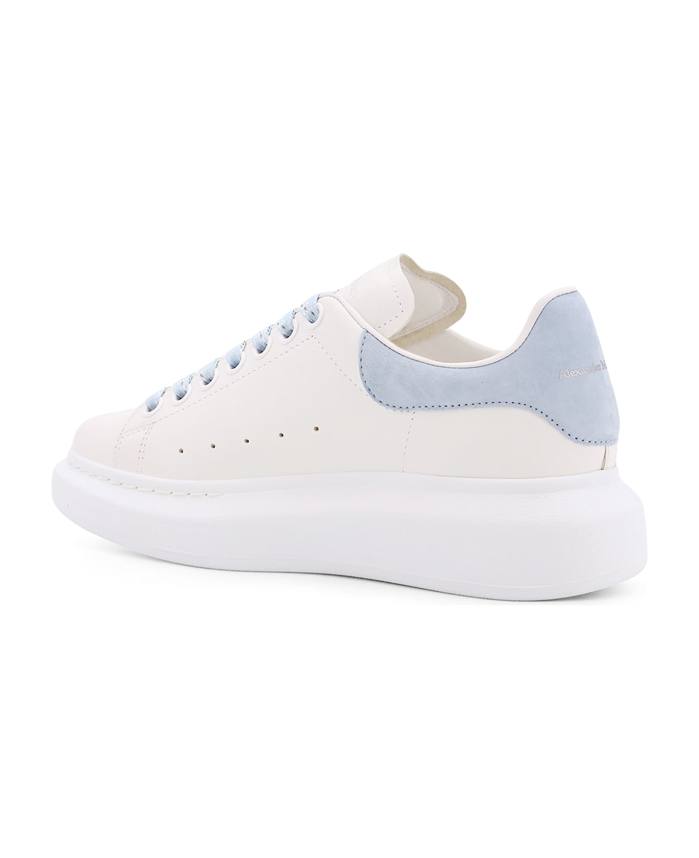 Alexander McQueen Larry Low-top Leather Sneakers - White