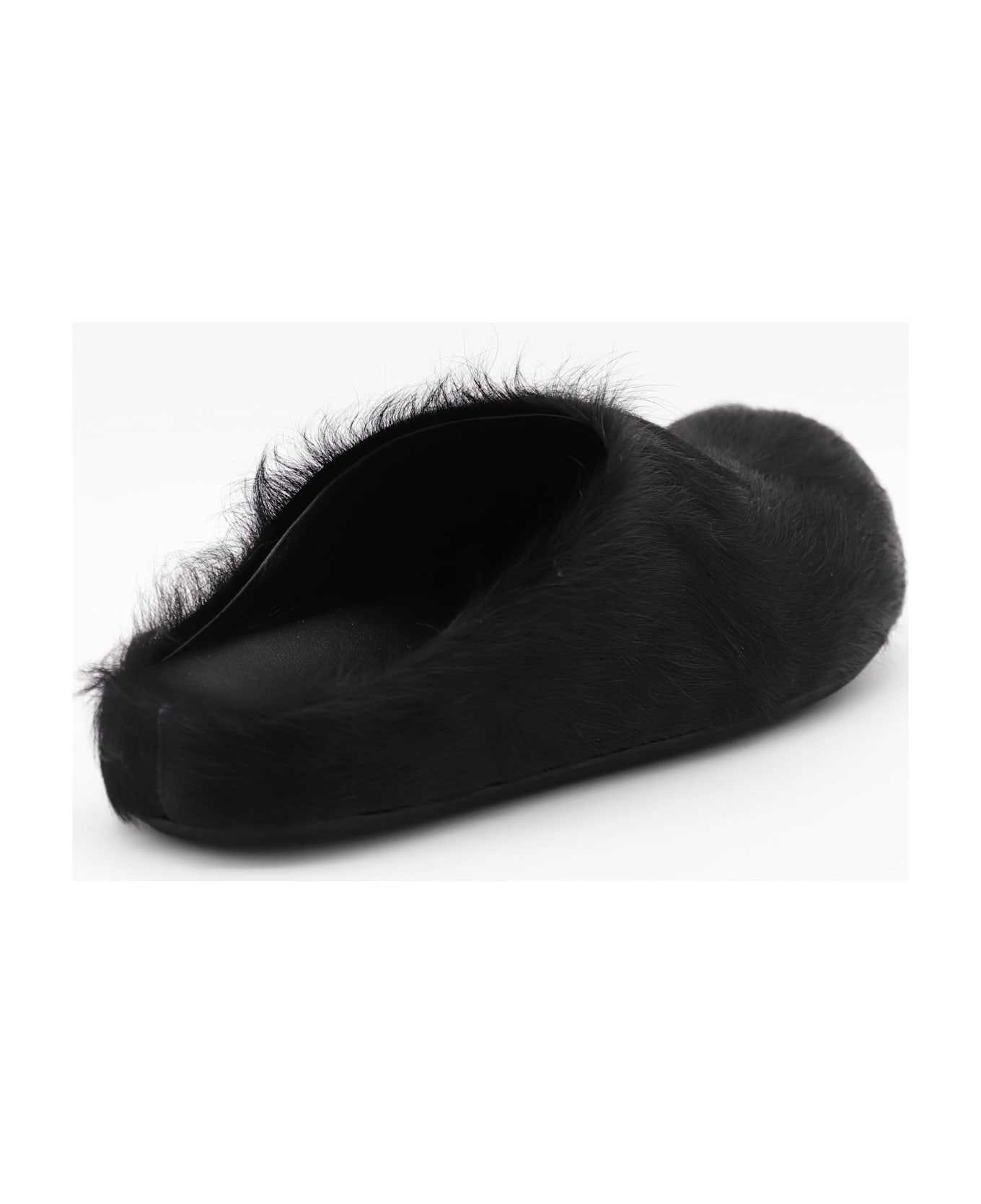 Marni Black Leather Sandals - Black