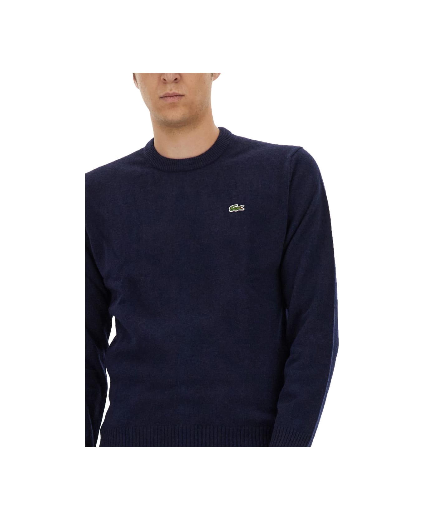 Lacoste Jersey With Logo - BLUE