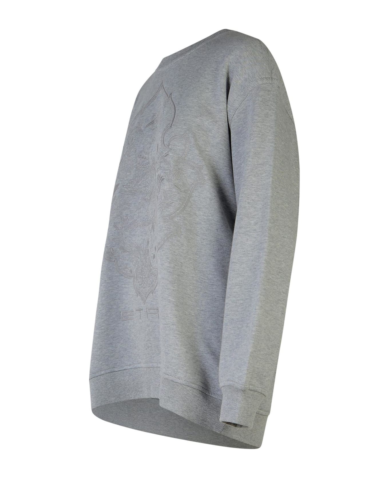 Etro Grey Cotton Sweatshirt - Grey