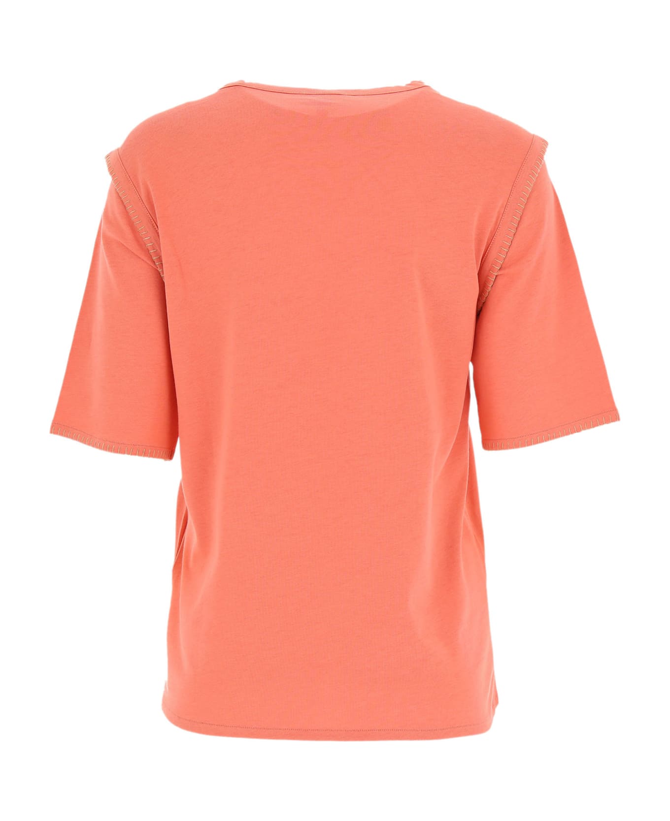 Fay T-shirt In Dark Orange-red - RED