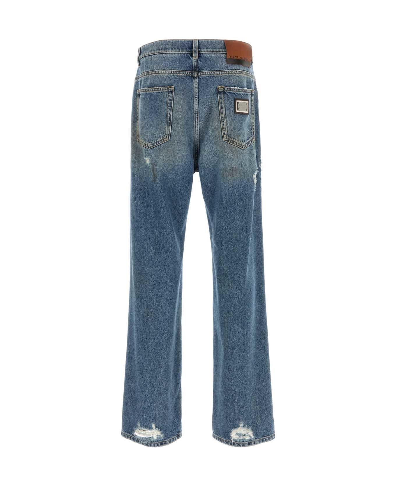 Dolce 
Gabbana Denim Wide-leg Jeans - COMBINEDCOLOUR