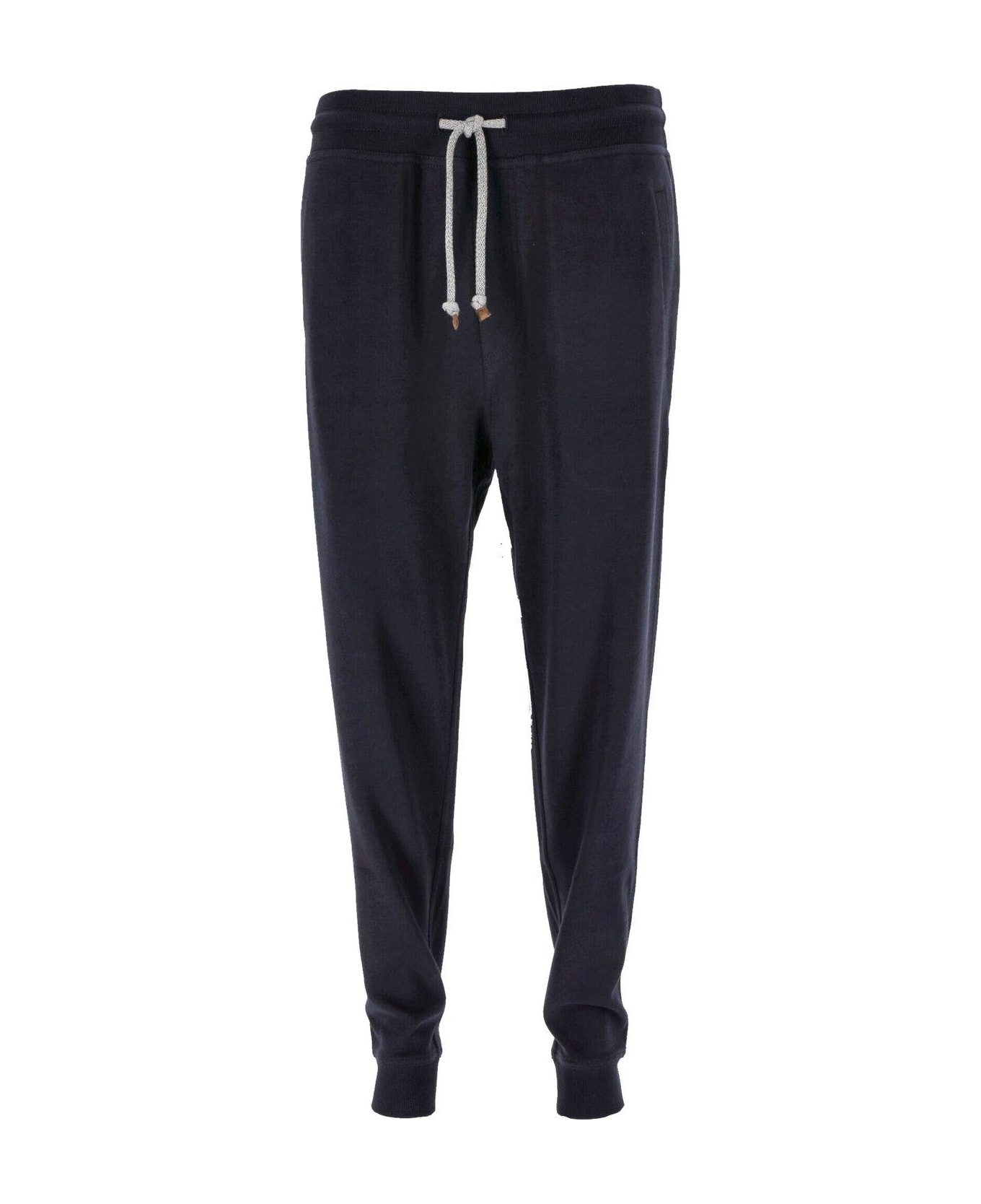 Brunello Cucinelli Tapered-leg Drawstring Track Pants - Cobalt