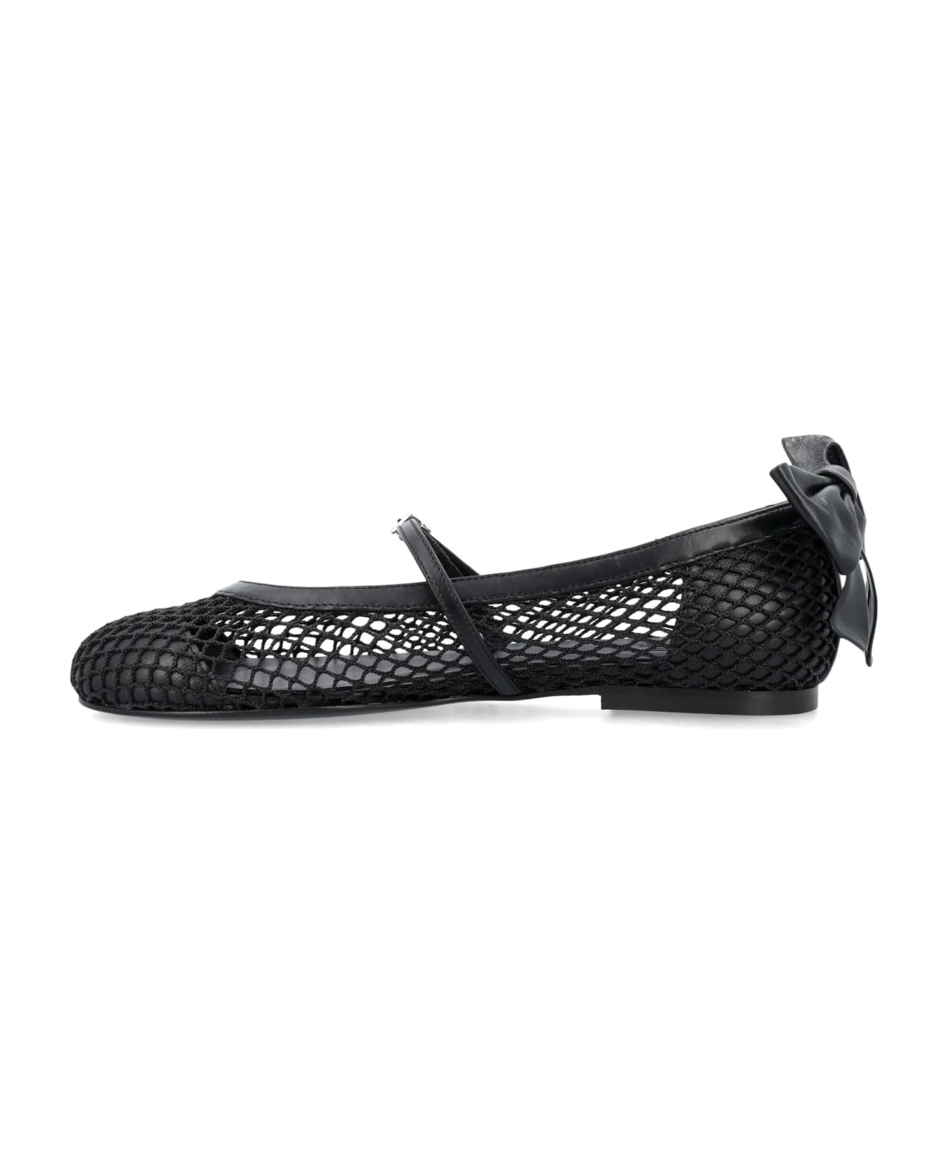 GIA BORGHINI Grete Mesh Flat Shoes - BLACK フラットシューズ