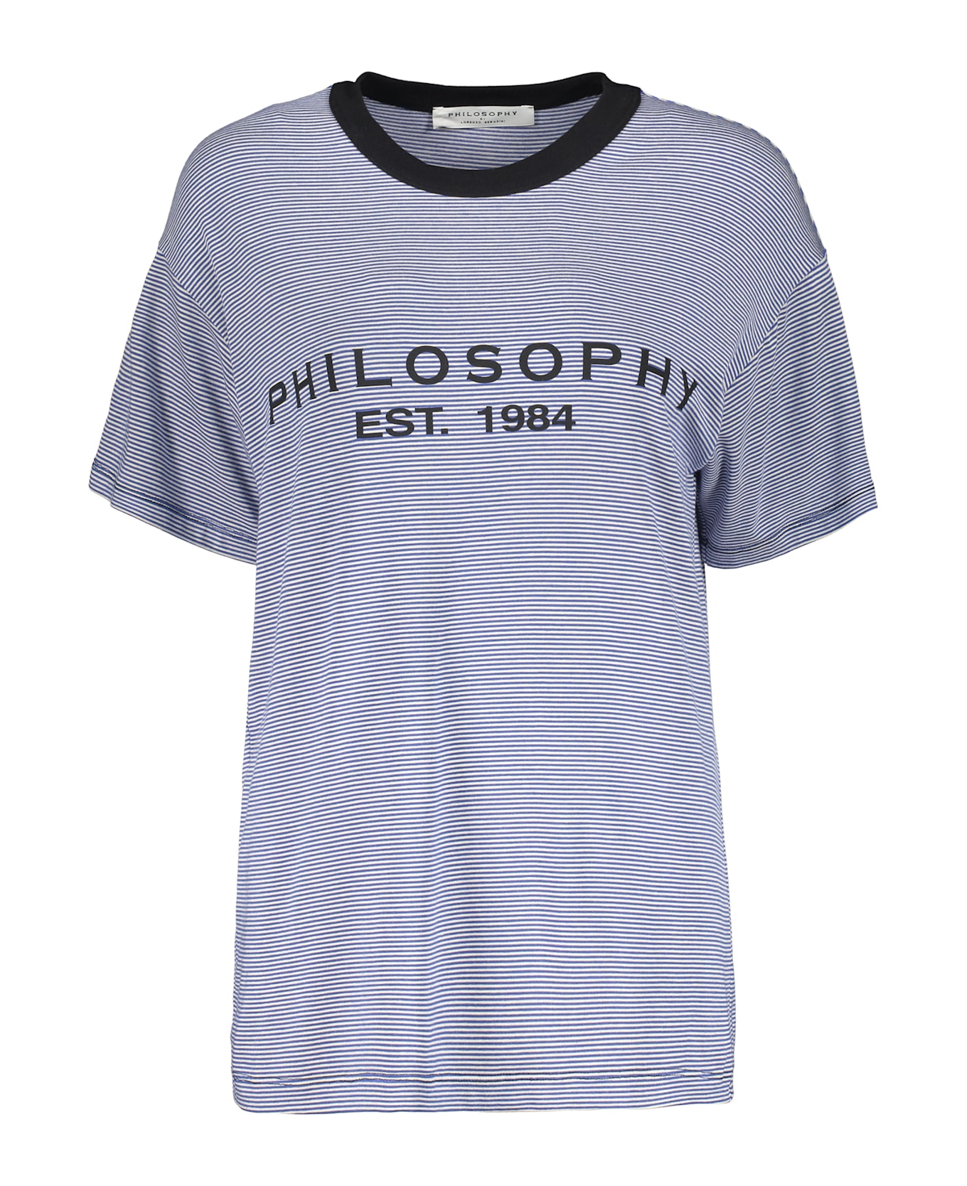 Philosophy di Lorenzo Serafini Viscose T-shirt - blue