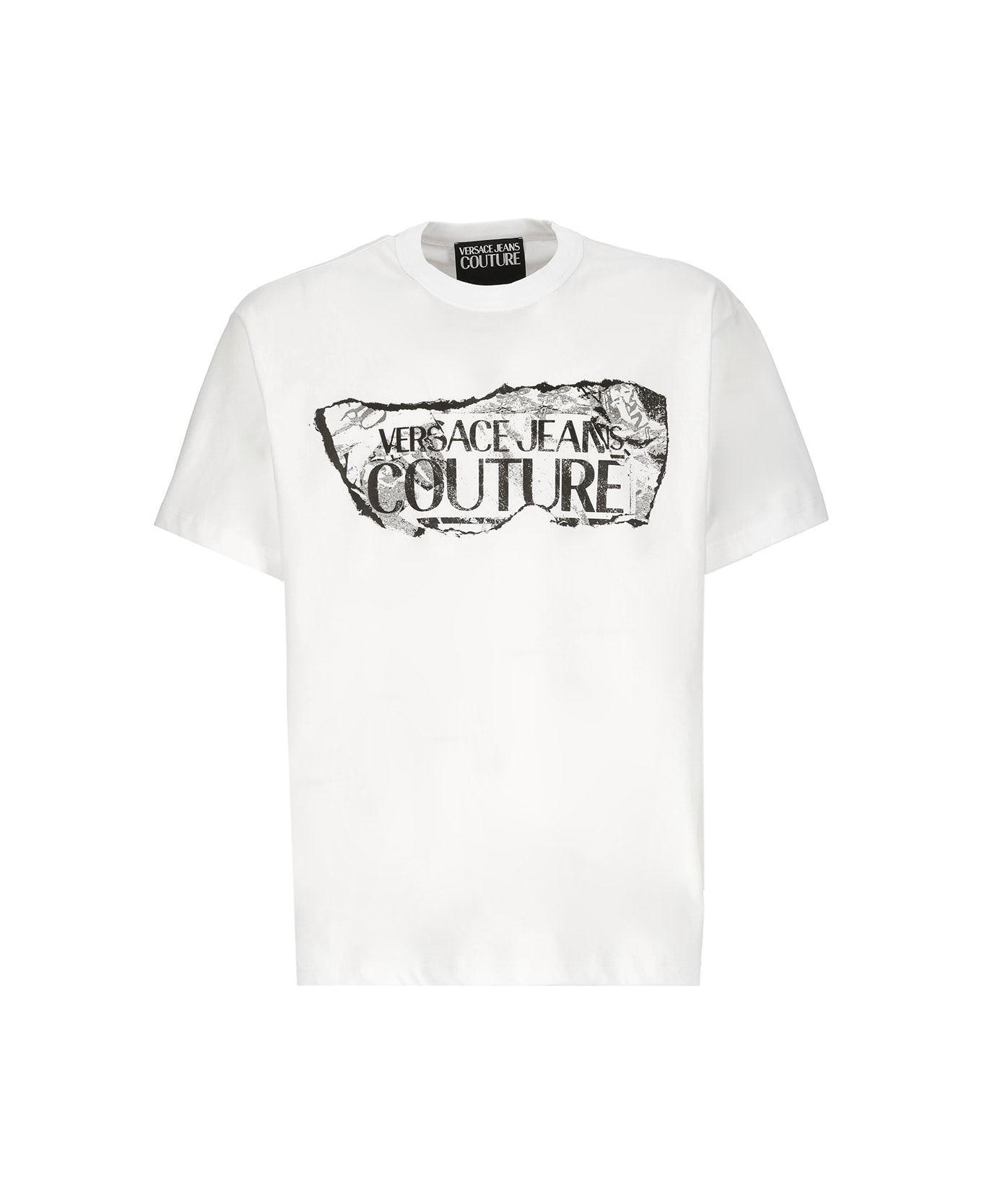Versace Jeans Couture Couture Logo Print T-shirt - White シャツ