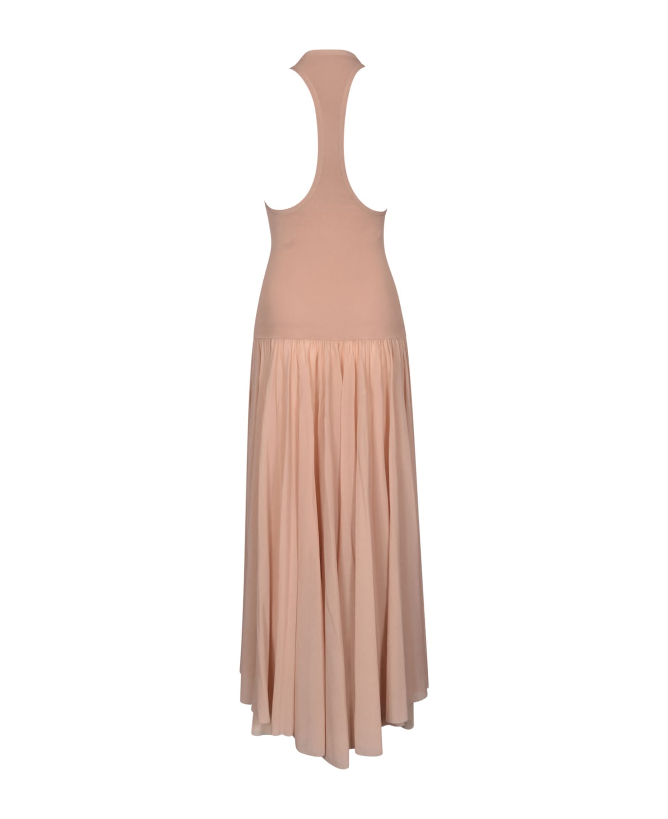 Philosophy di Lorenzo Serafini Pleated Skirt Sleeveless Dress - Sand ワンピース＆ドレス