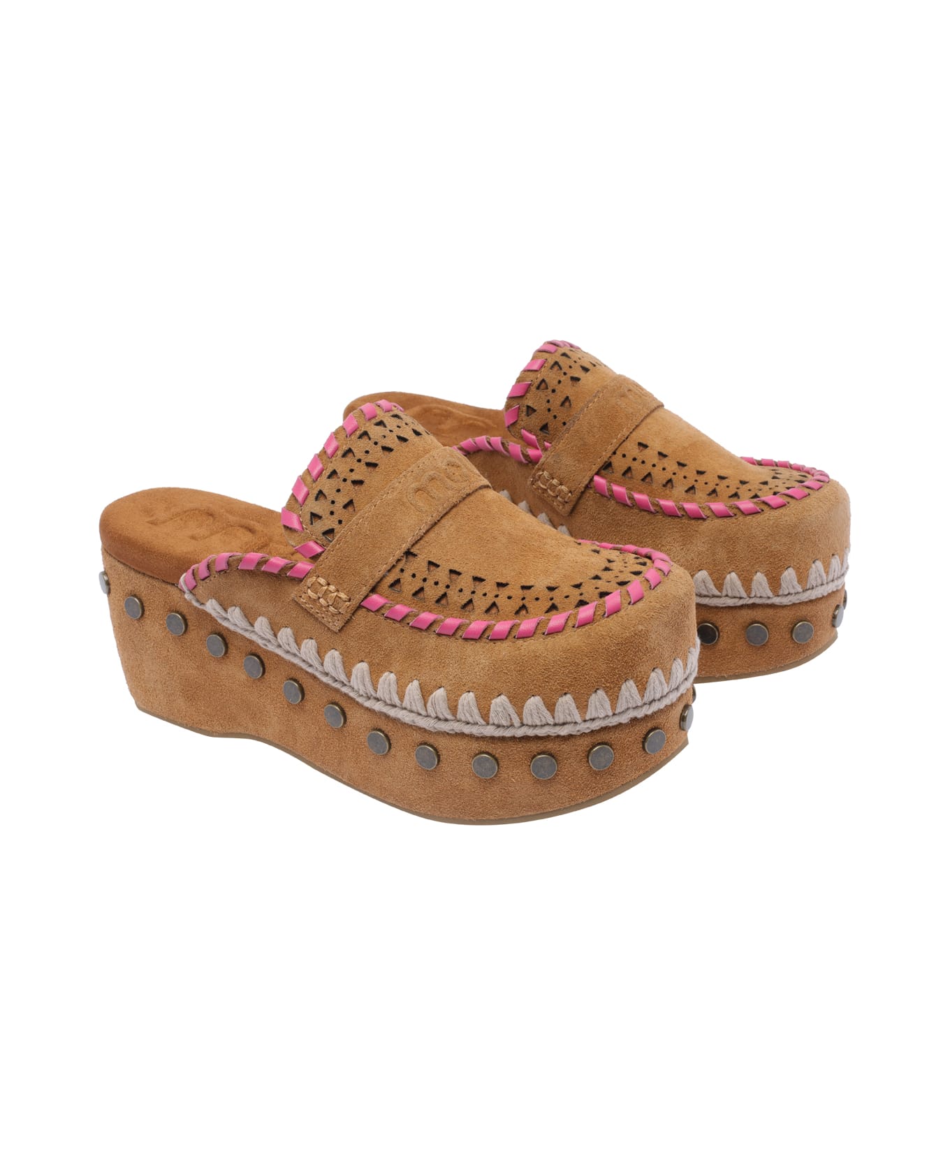 Mou Clog Mules - Brown