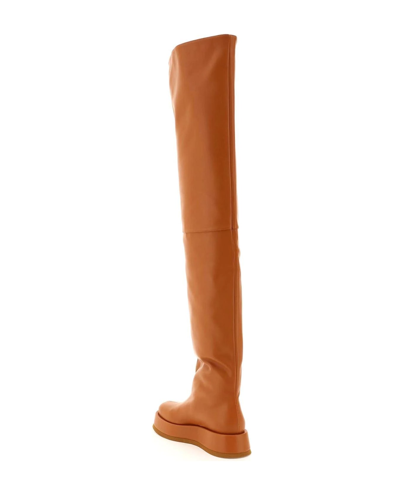 GIA BORGHINI Faux Leather Rosie 10 Boots - Brown