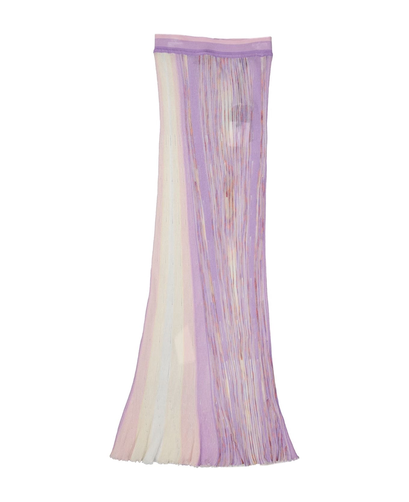 Missoni Elastic Maxi Skirt - Lilac