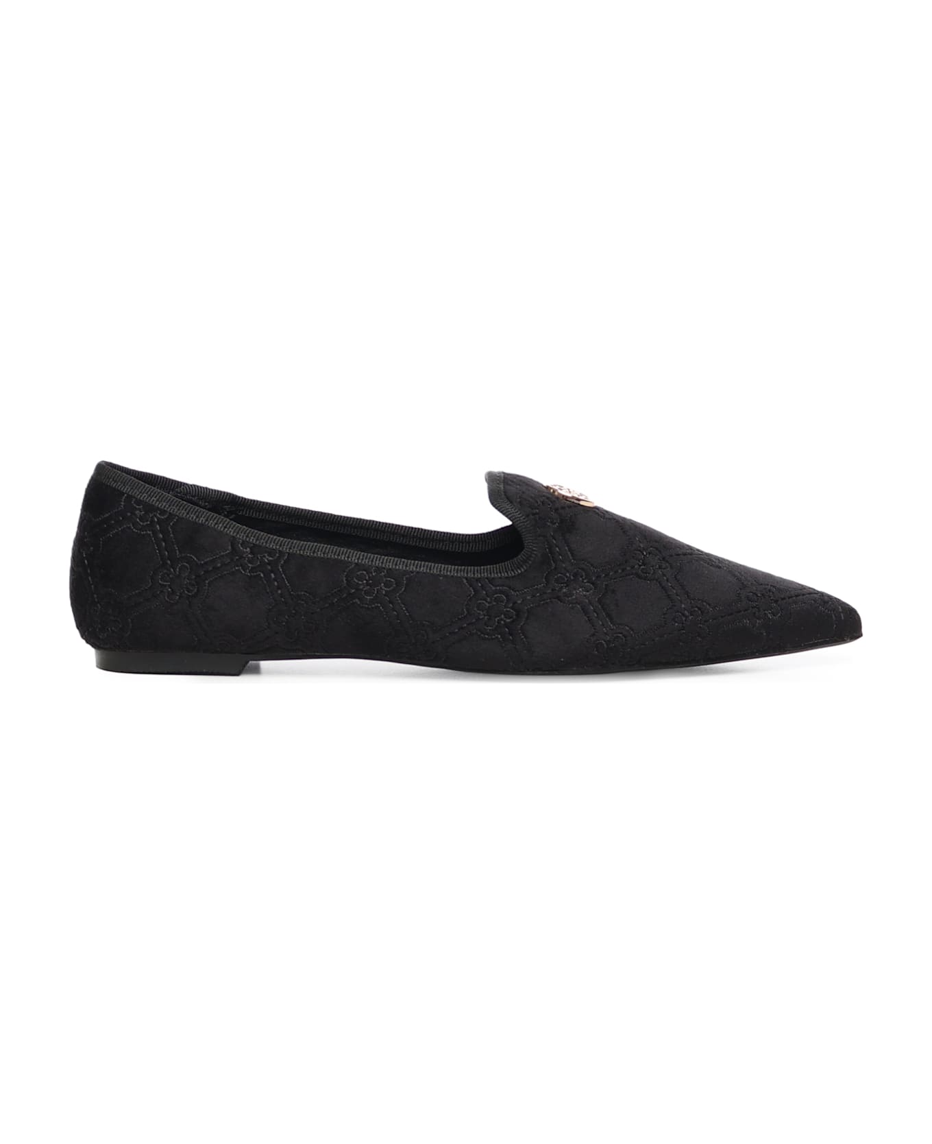 V73 Iris Winter Loafers With Logo - Black