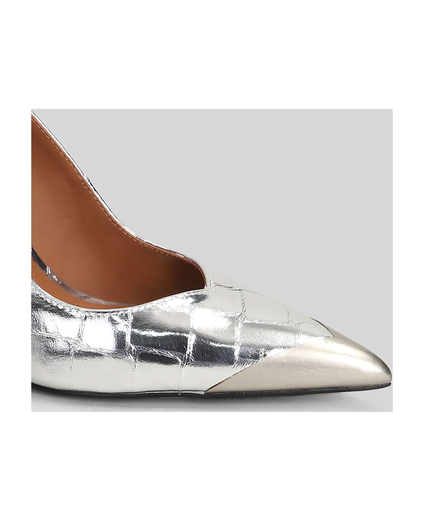 Kurt Geiger Regent Poin Court Pumps In Silver Leather - silver
