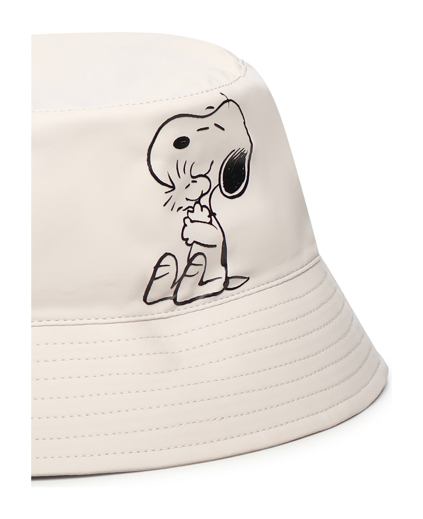 Coccinelle Coated Fabric Hat - Snow