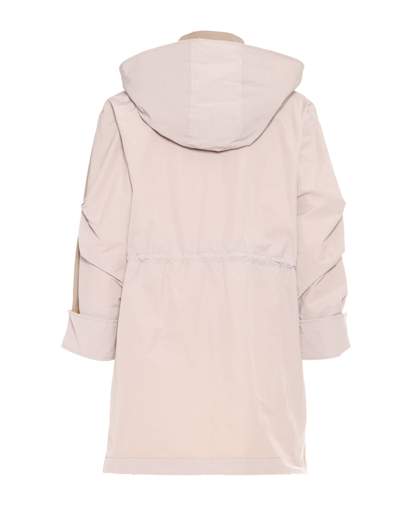MSGM Drill Over Parka Girl - BEIGE