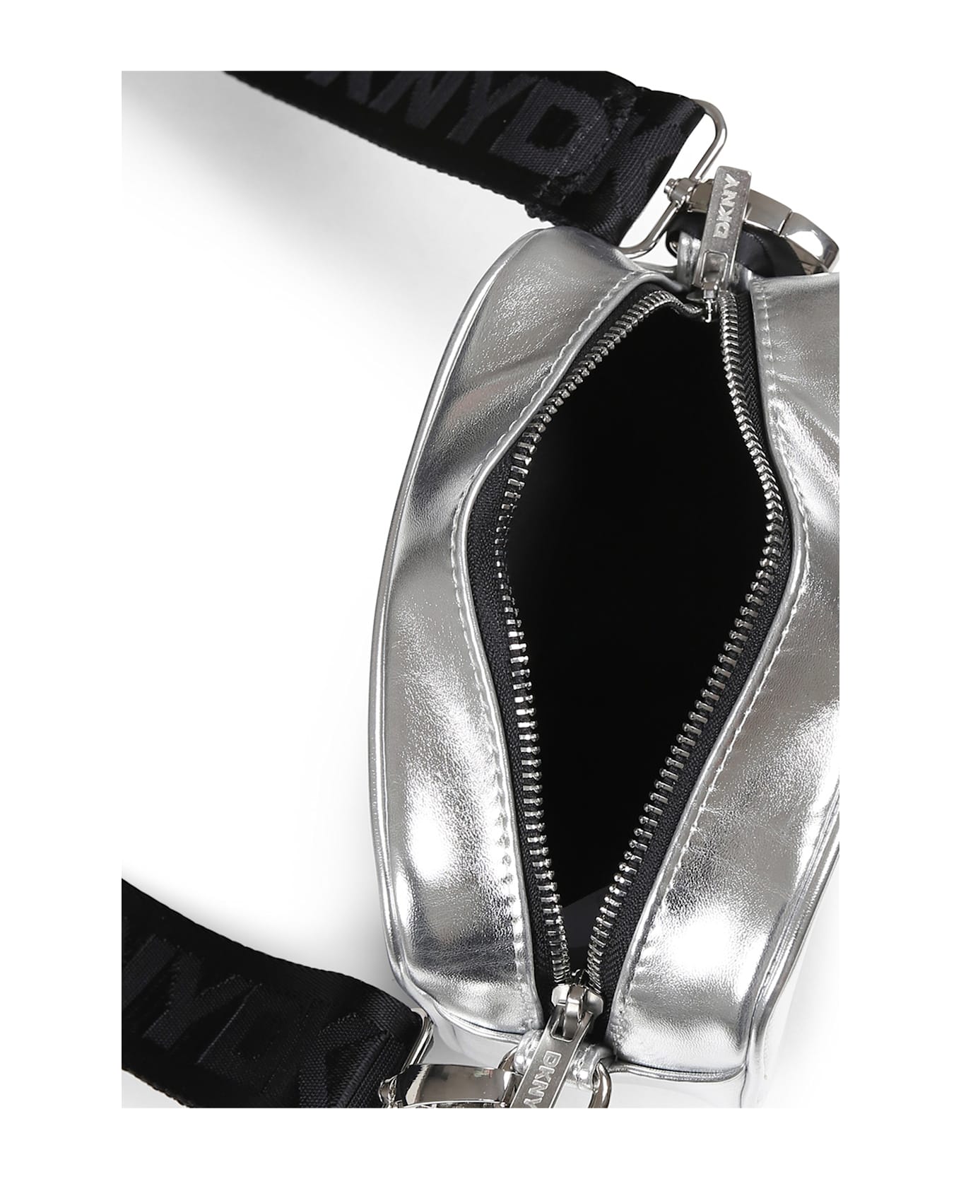 DKNY Silver Bag For Girl With Logo - Silver