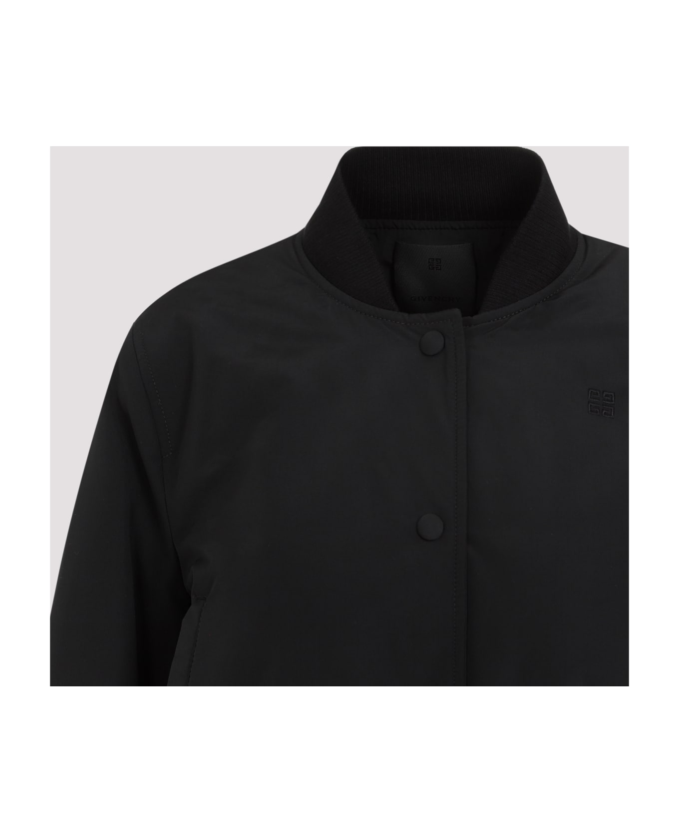 Givenchy Long Sleeve With Attached Belt Blouson - Black