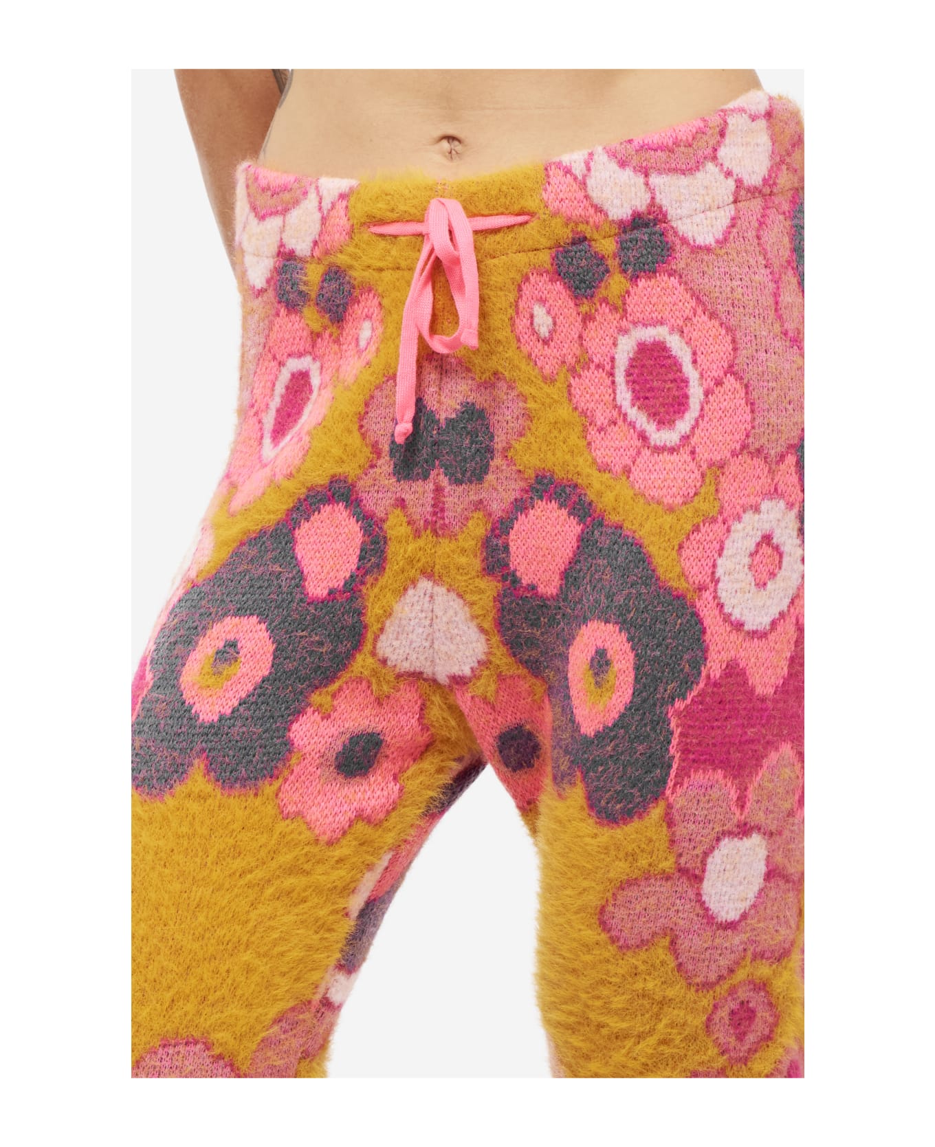ERL Jacquard Knit Pants - rose-pink ボトムス