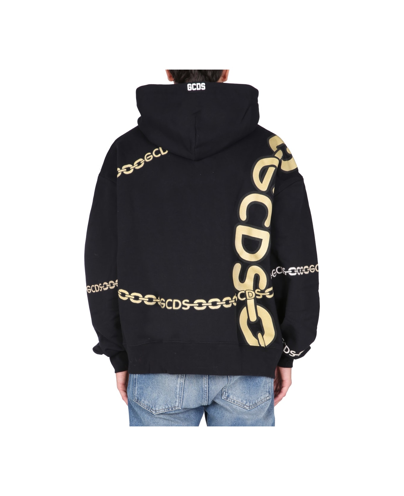 GCDS "chain" Sweatshirt - BLACK