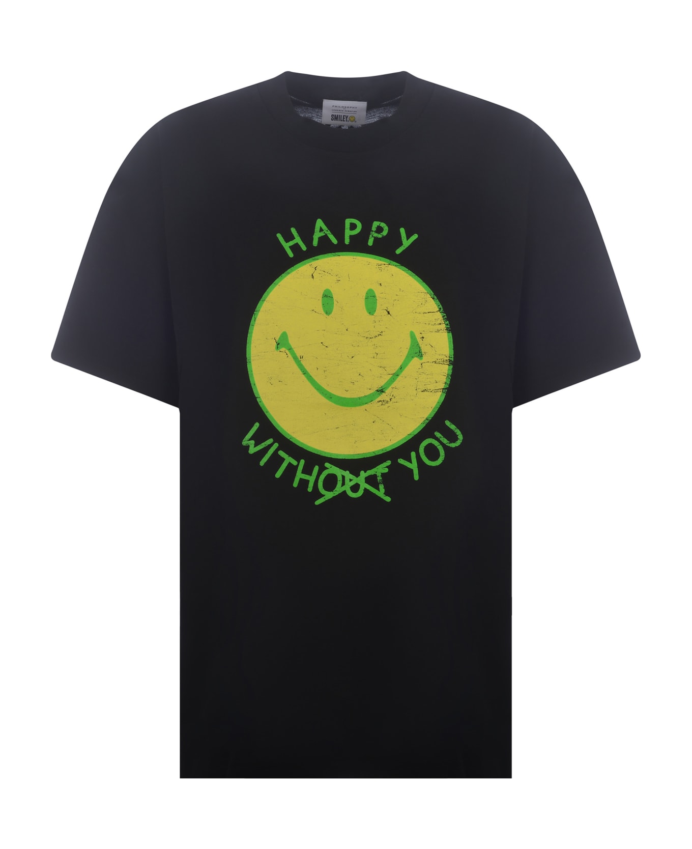 Philosophy di Lorenzo Serafini T-shirt Philosophy Di Lorenzo Serafini X Smiley In Cotone - Nero Tシャツ