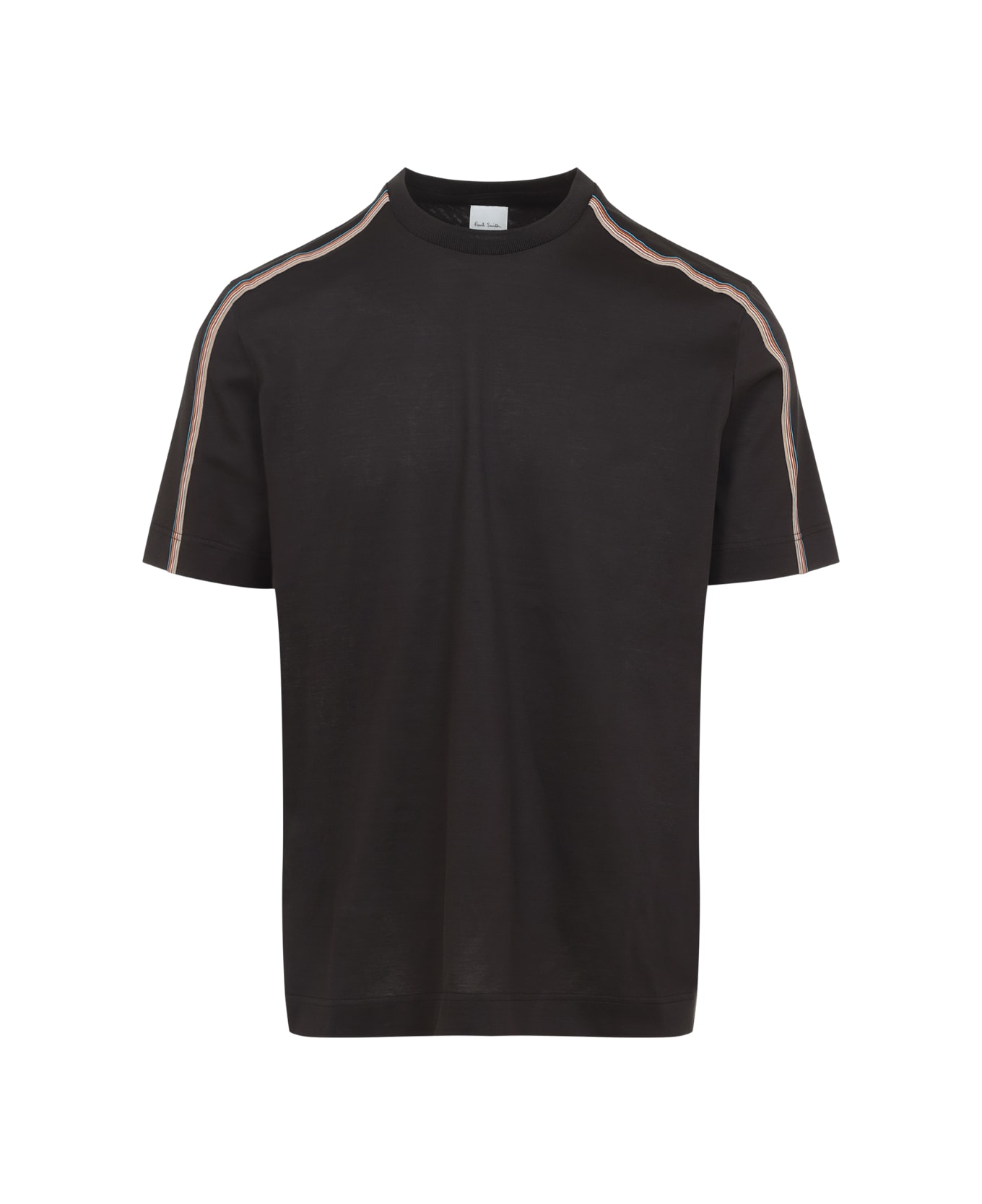 Paul Smith Stripe Tape Detail T-shirt - Mud