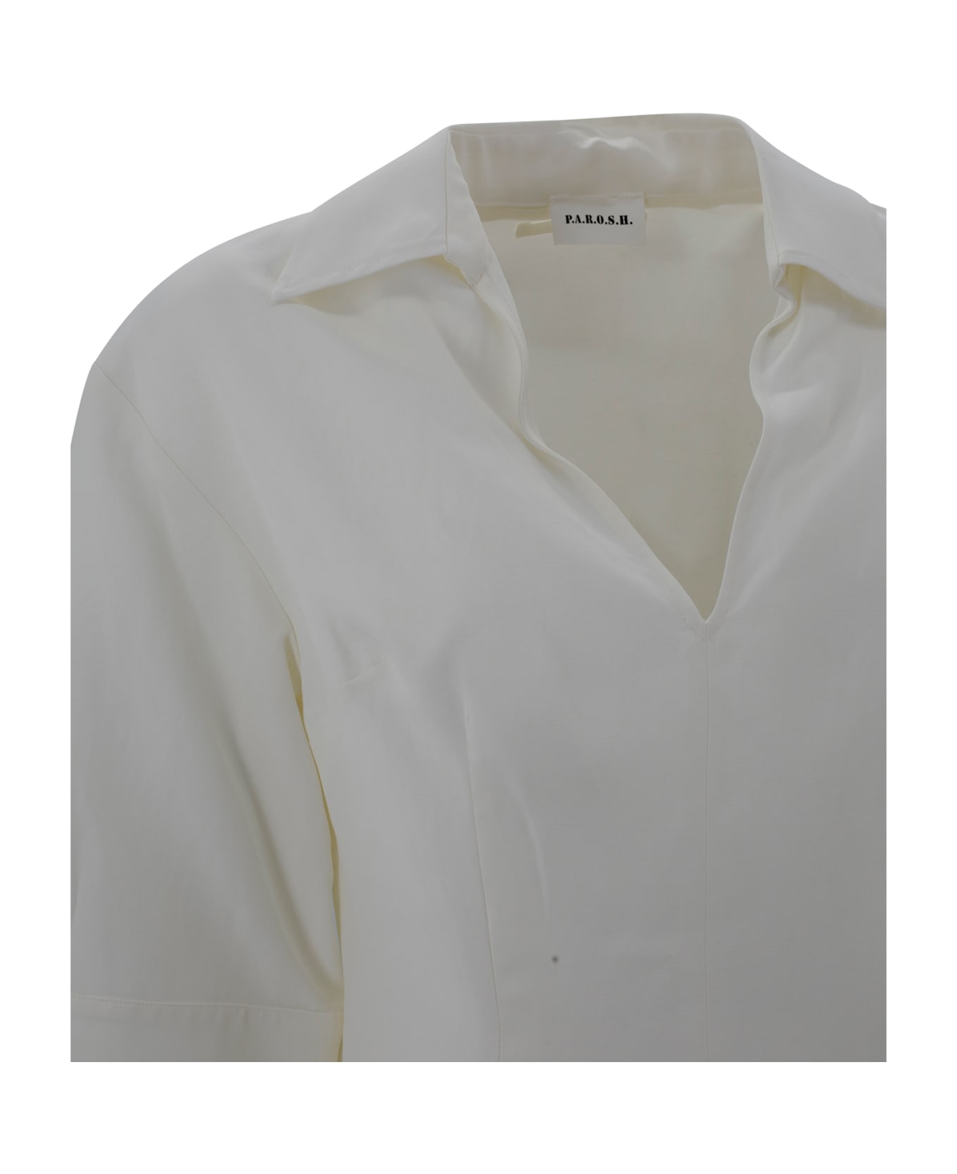 Parosh V-neck Blouse - Cream