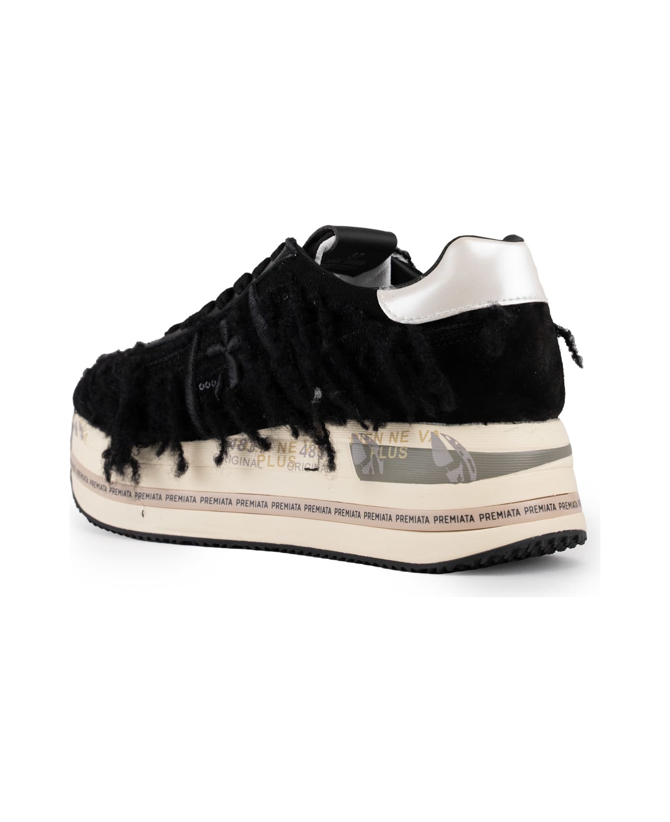 Premiata Beth 6959 Sneakers With Fringes - Nero